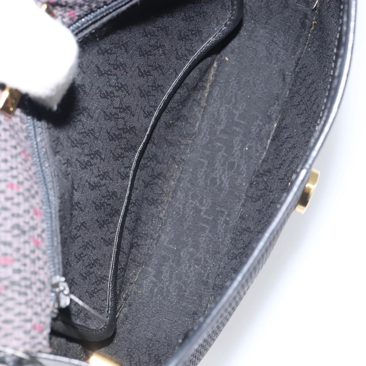 SAINT LAURENT Shoulder Bag PVC Leather Gray Gold Auth bs31403