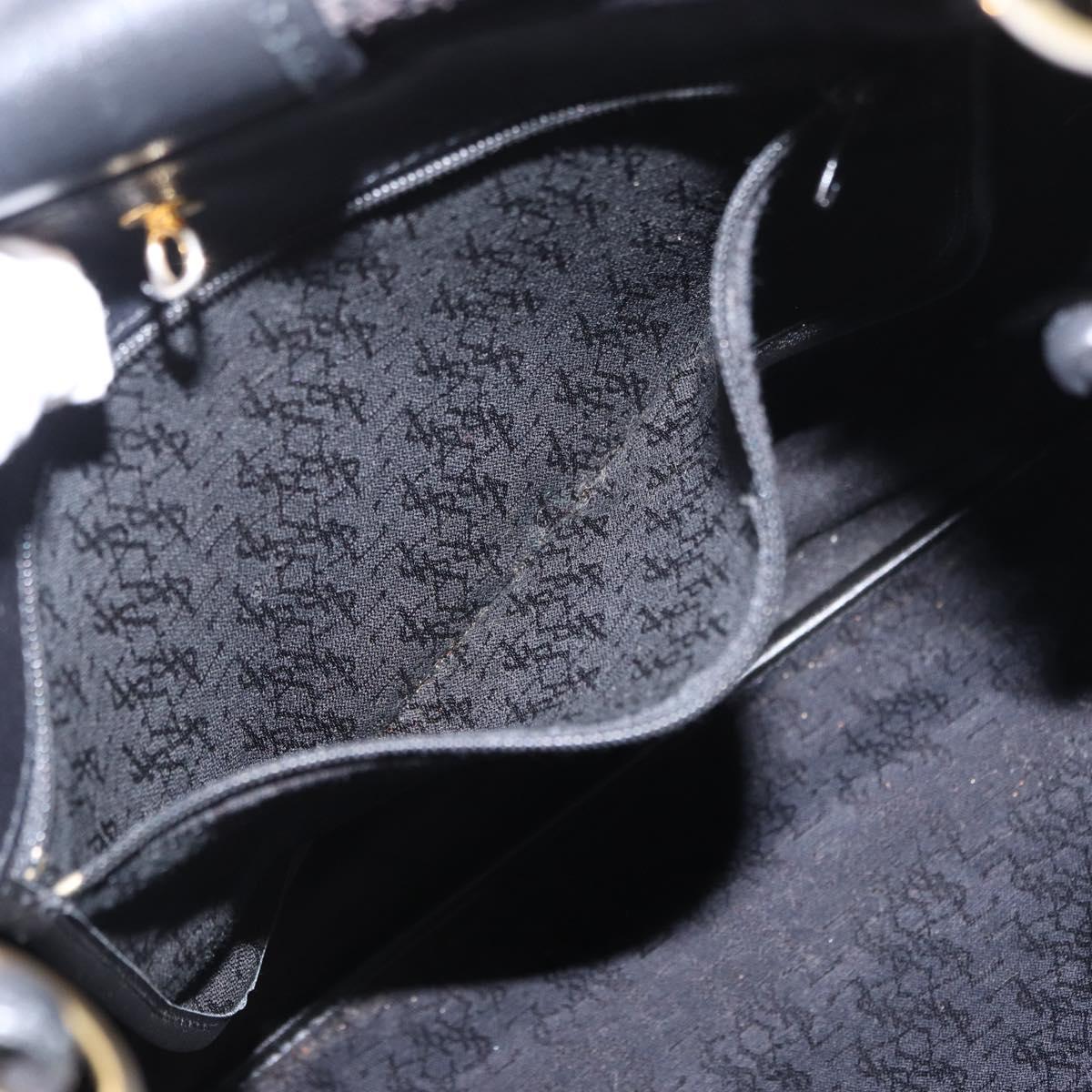 SAINT LAURENT Shoulder Bag PVC Leather Gray Gold Auth bs31404