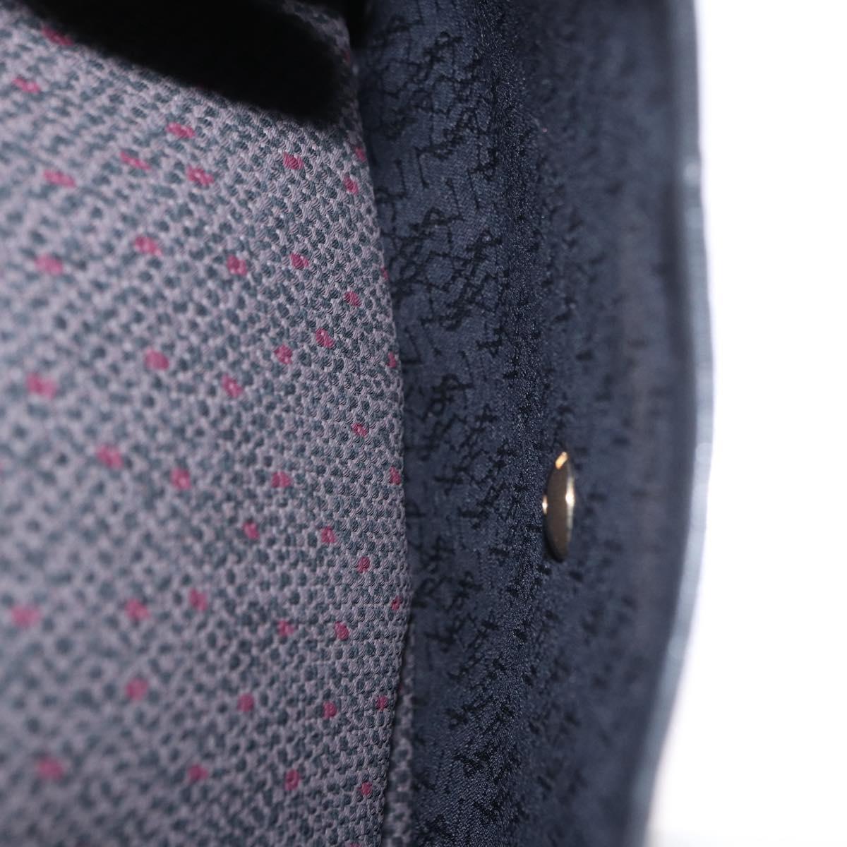 SAINT LAURENT Shoulder Bag PVC Leather Gray Gold Auth bs31404