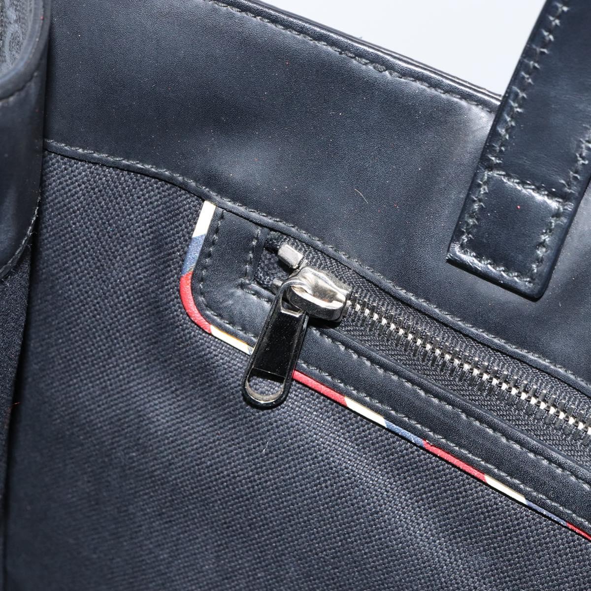 GUCCI GG Supreme Courier Tote Bag PVC Black Silver 495559 Auth bs31418