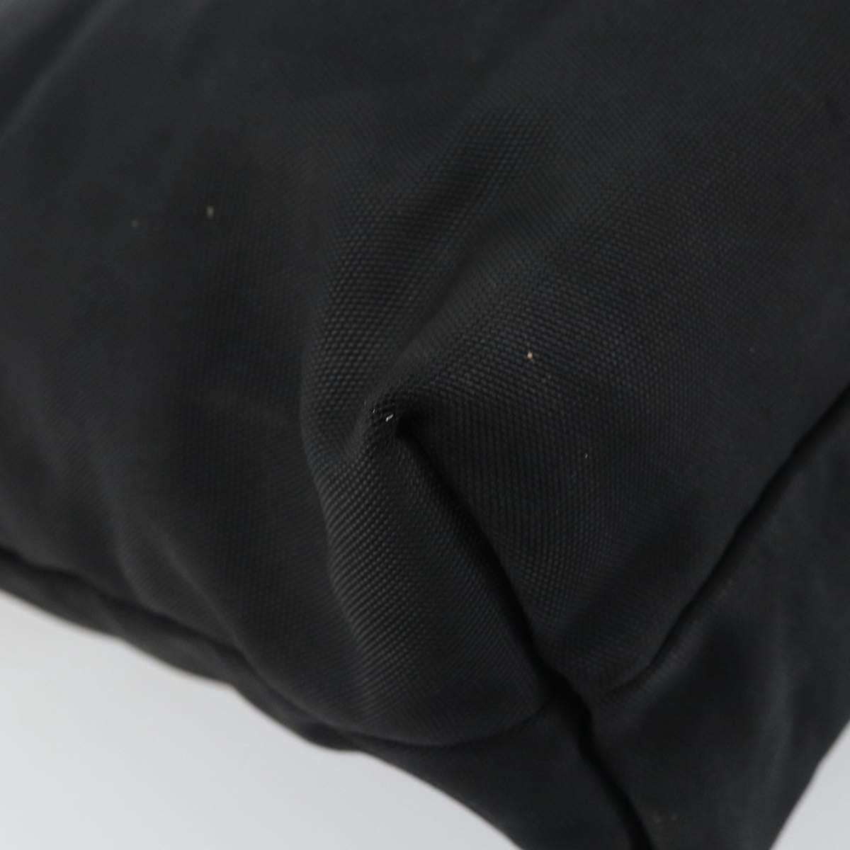 GUCCI Hand Bag Nylon Black Silver 002 2123 0457 Auth bs31419