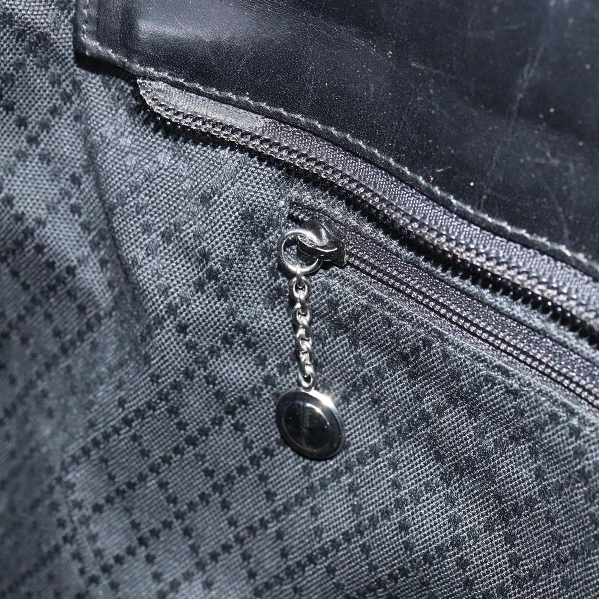GUCCI Hand Bag Nylon Black Silver 002 2123 0457 Auth bs31419