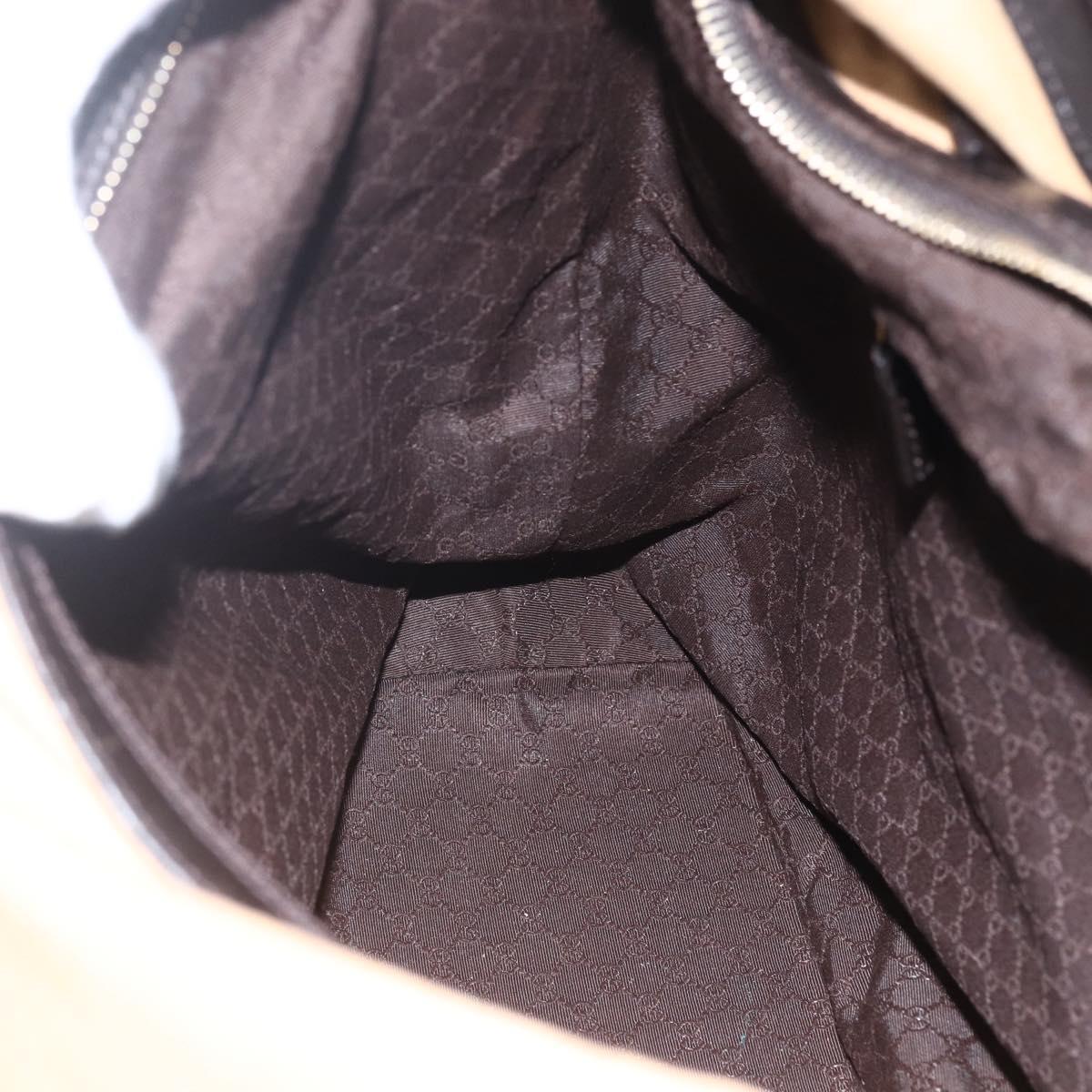 GUCCI GG Canvas Web Sherry Line Bag Beige Brown gold 001 4287 Auth bs31420