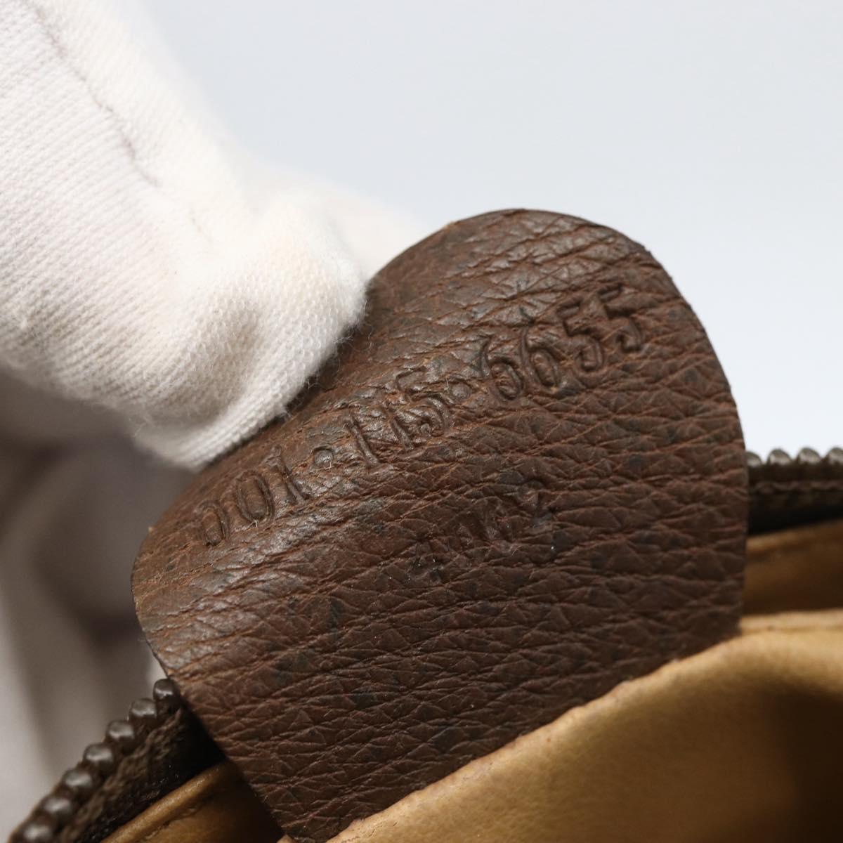 GUCCI GG Supreme Web Sherry Line Bag PVC Beige Gold 001 115 6655 Auth bs31424