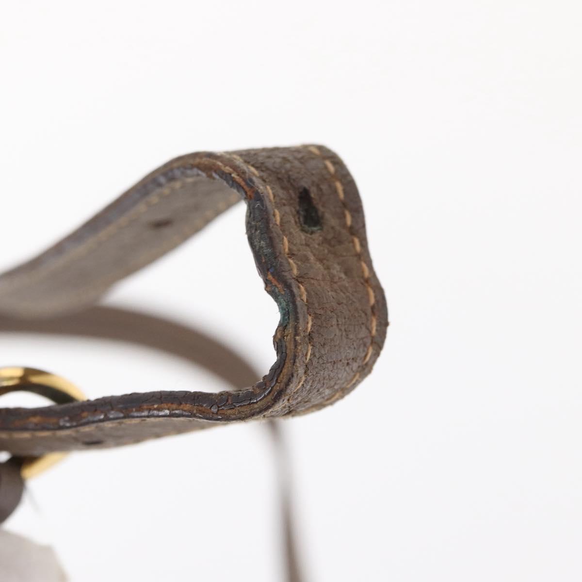 GUCCI GG Supreme Web Sherry Line Bag PVC Beige Gold 001 58 6177 Auth bs31426