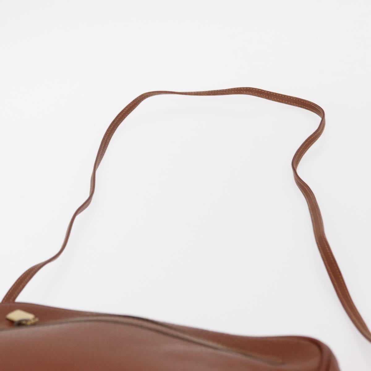 GUCCI Shoulder Bag Leather Brown Gold 007 113 0014 Auth bs31429