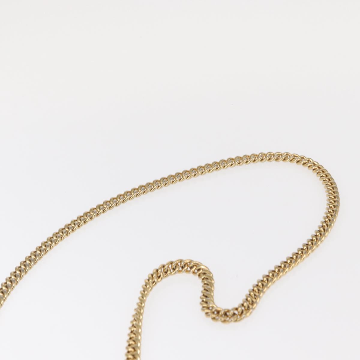 GUCCI Sylvie Sherry Line Chain Bag Leather Light Blue Gold 431666 Auth bs31431