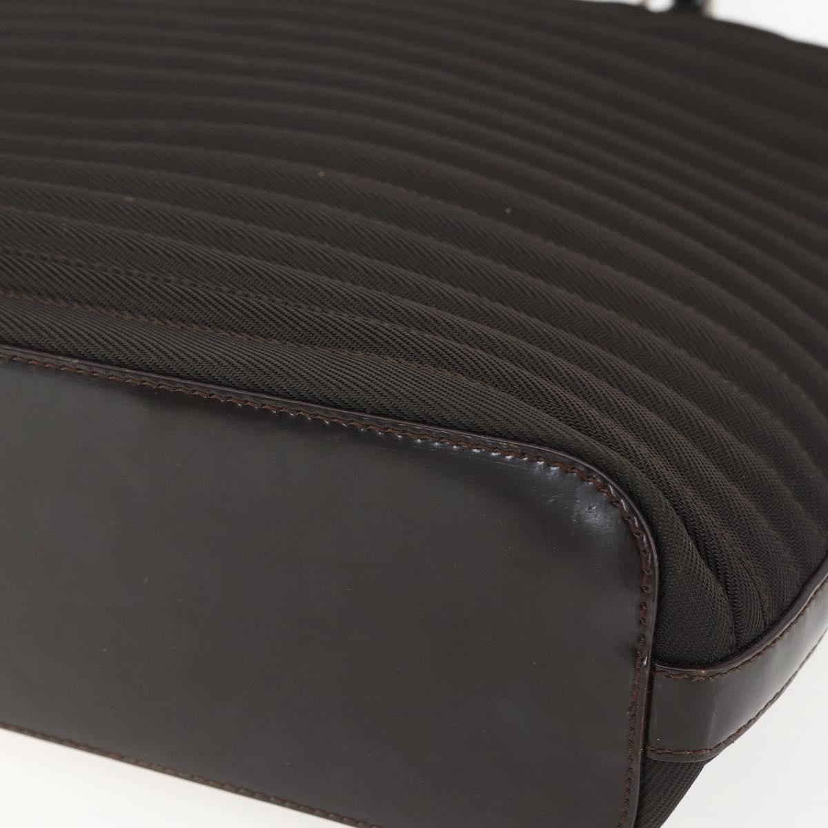 GUCCI Bamboo Hand Bag Canvas 2way Black Silver 000 1998 0588 Auth bs31433