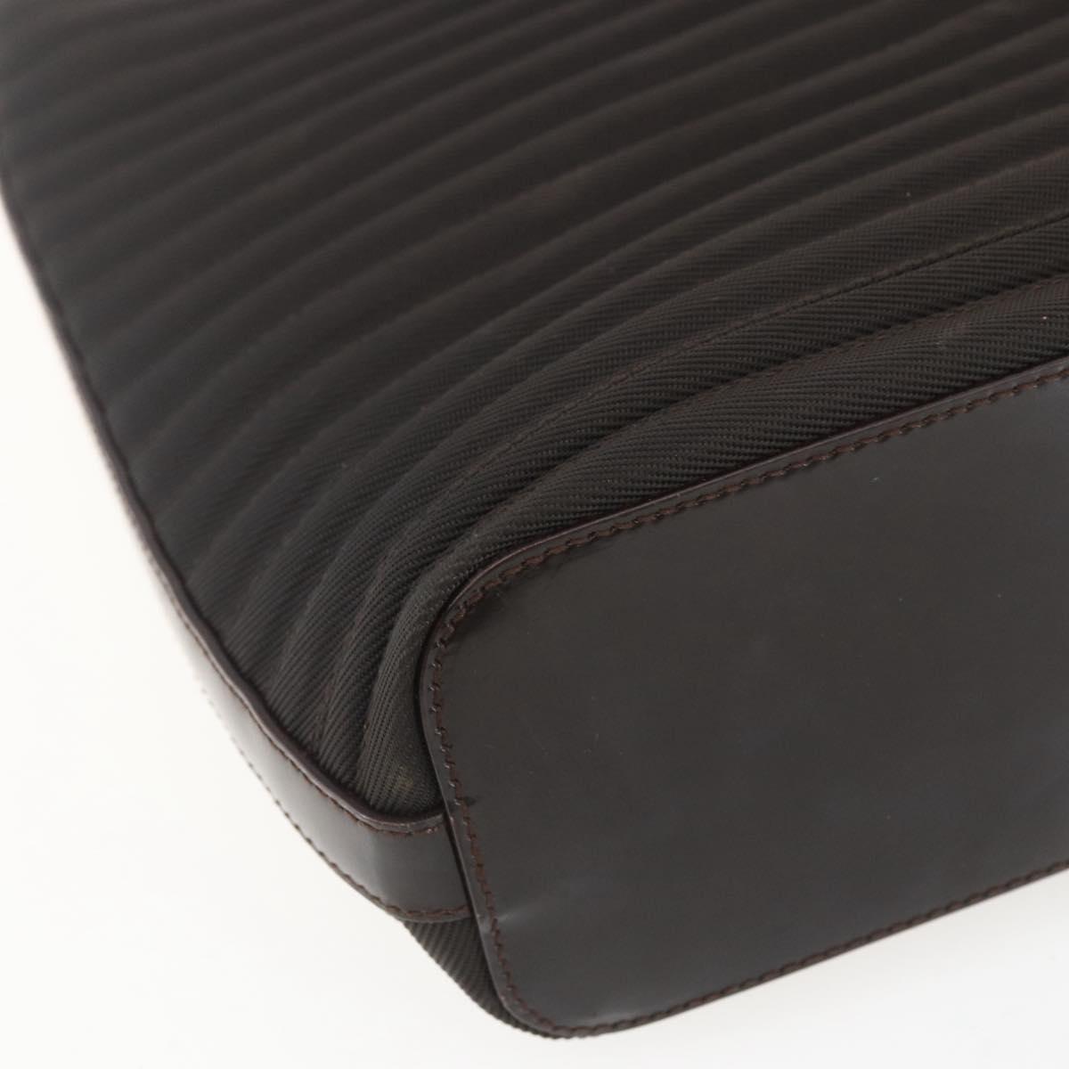 GUCCI Bamboo Hand Bag Canvas 2way Black Silver 000 1998 0588 Auth bs31433