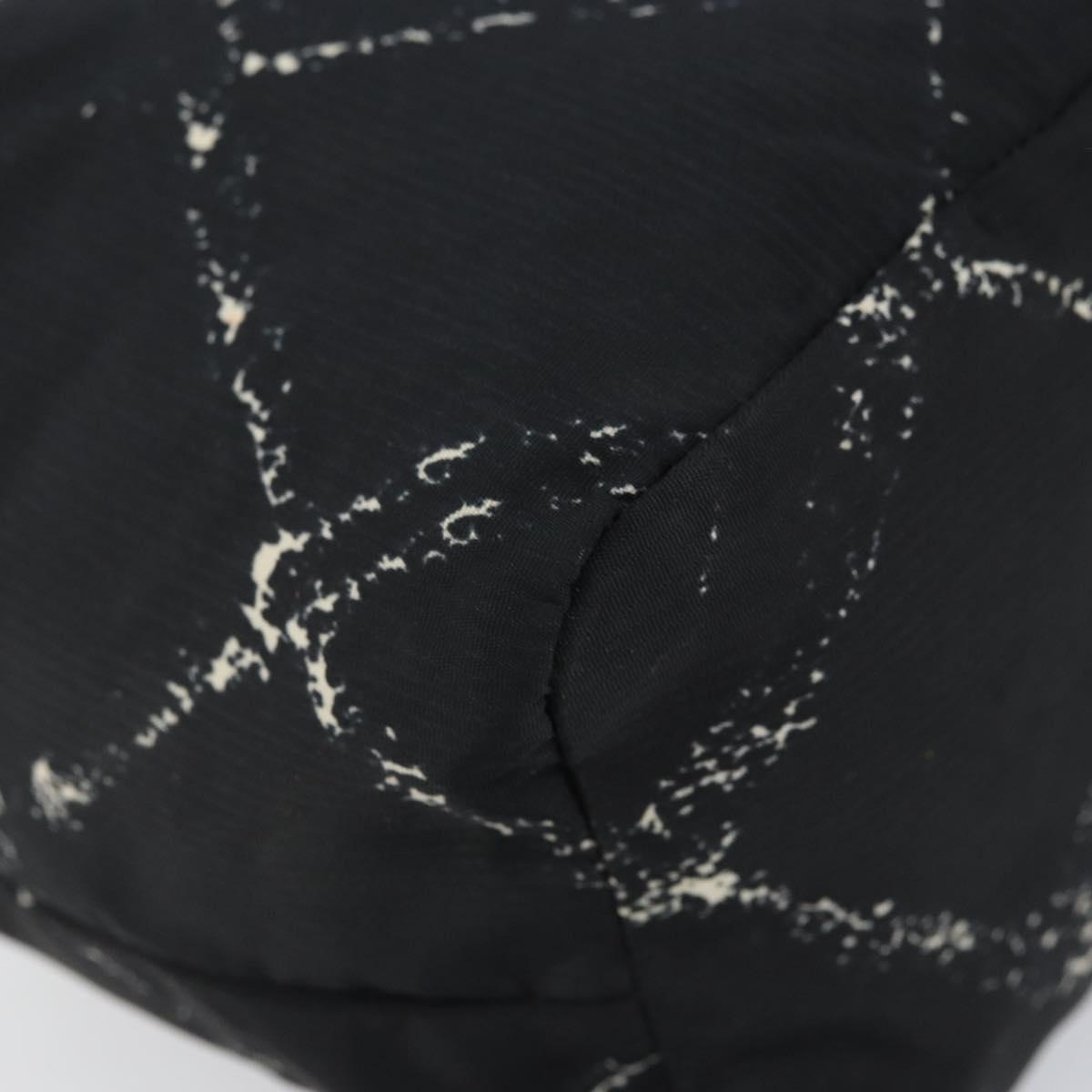 CHANEL Travel Line Purse Pouch Nylon Black CC Auth bs31438