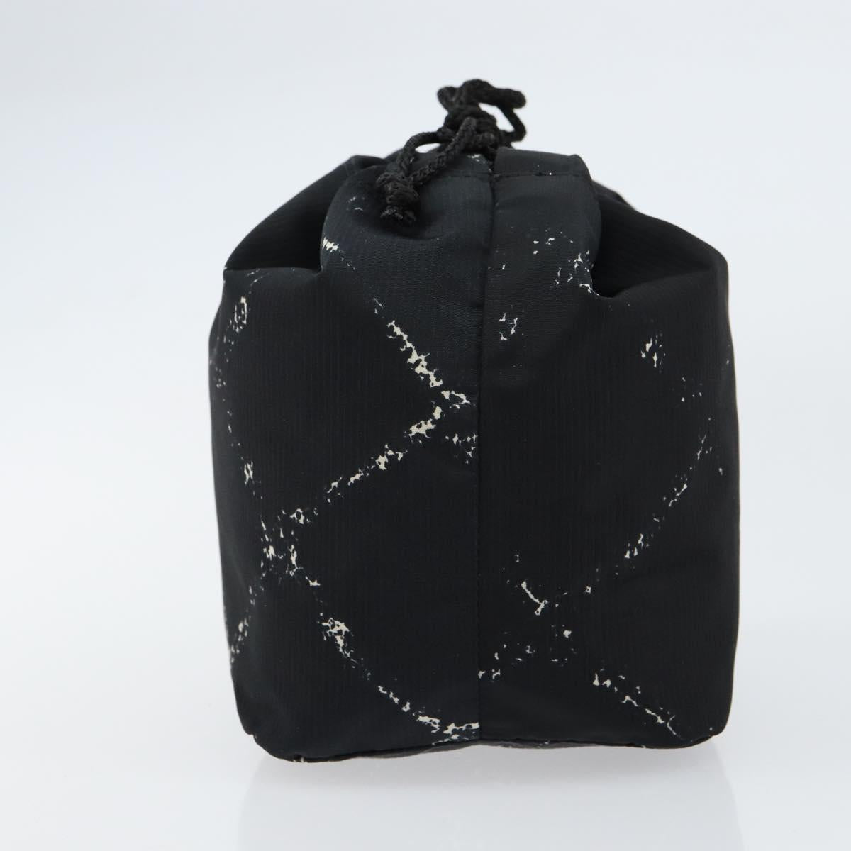 CHANEL Travel Line Purse Pouch Nylon Black CC Auth bs31438