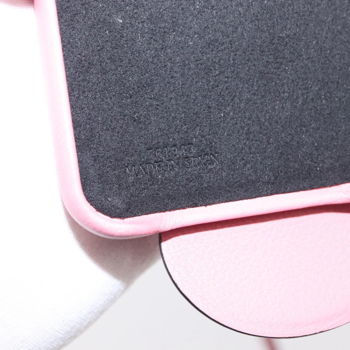 LOEWE iPhone Case Leather Pink Auth bs31447
