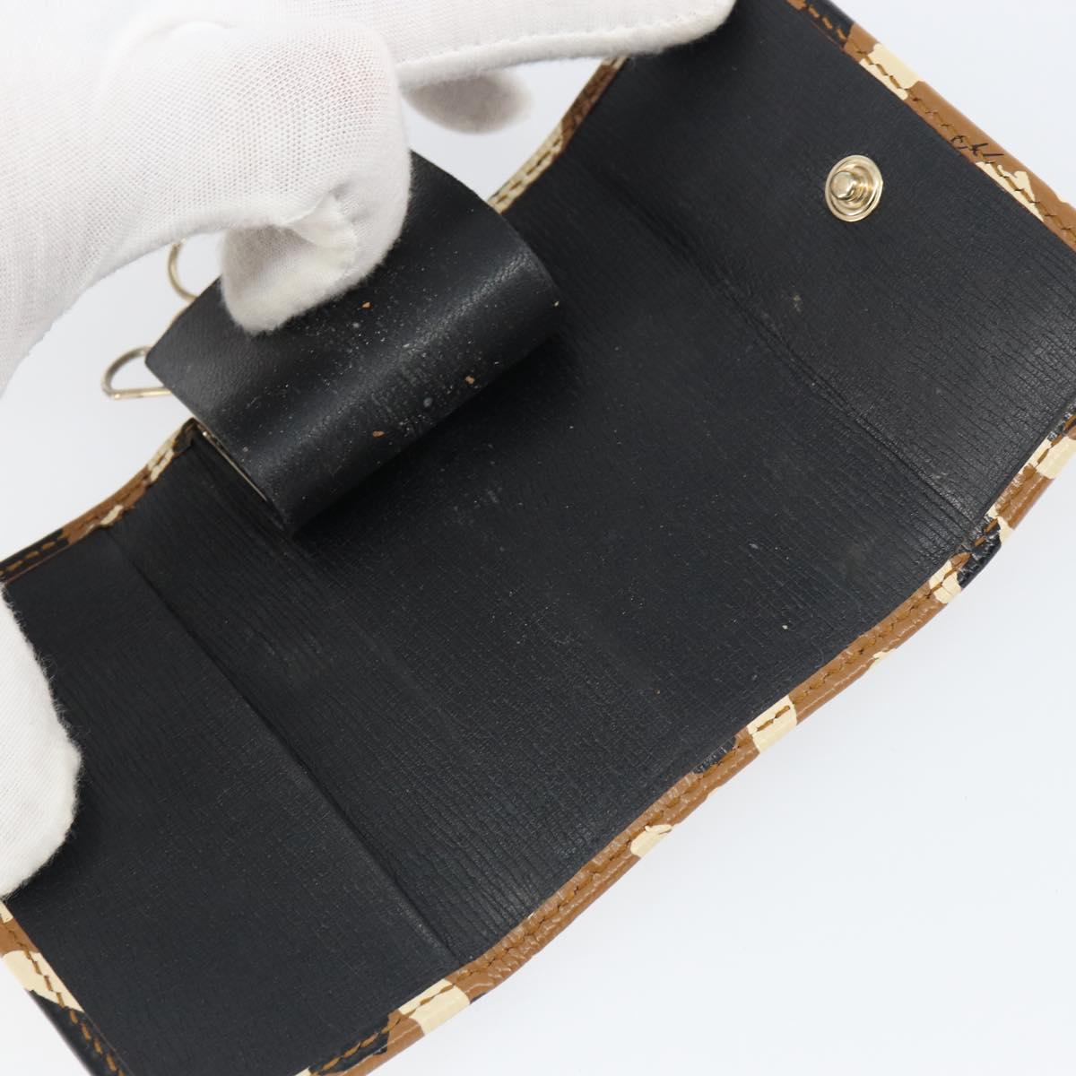 GUCCI Key Case Leather Brown Gold 354499 Auth bs31463