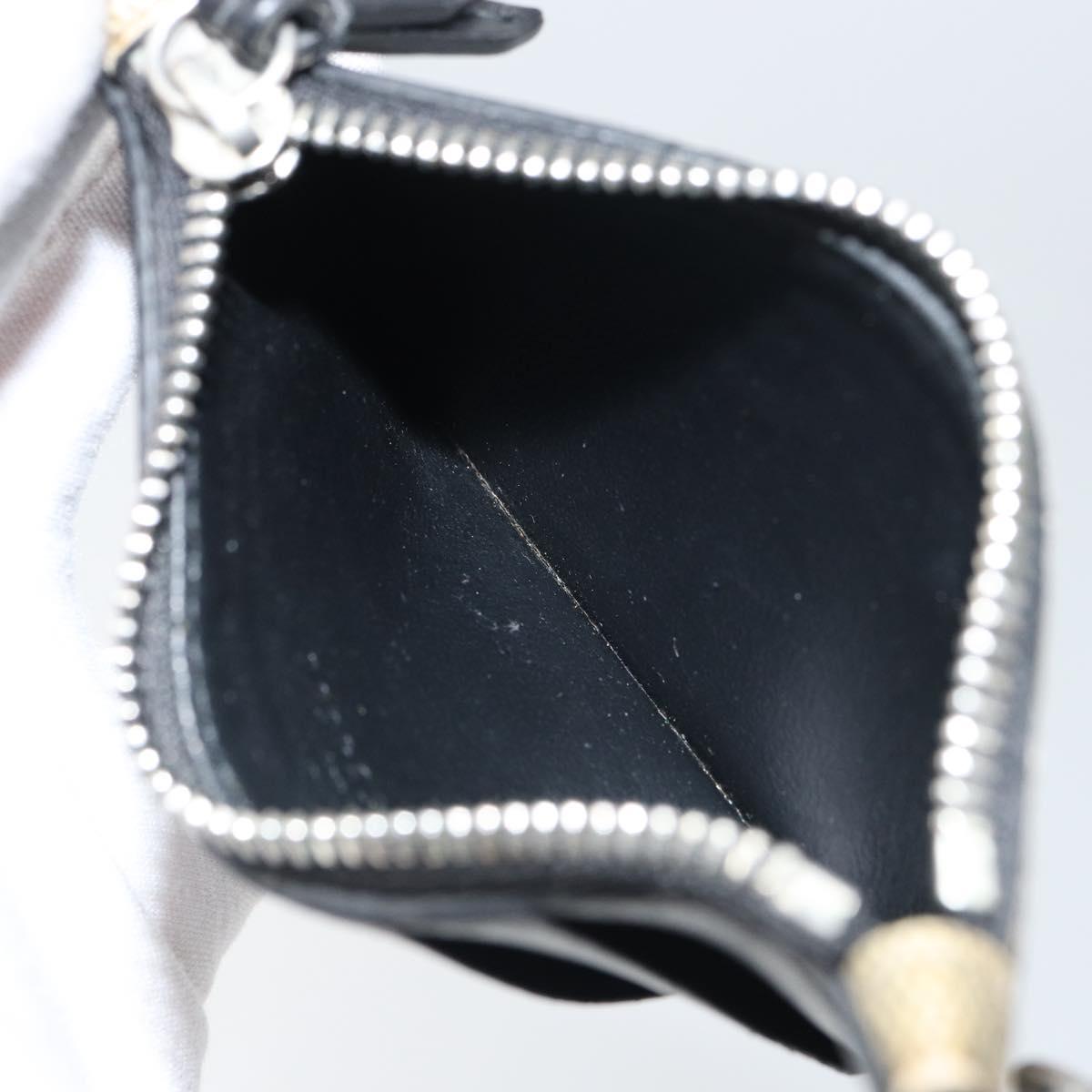 GUCCI GG Supreme Snake Coin Purse PVC Beige Silver Auth bs31464