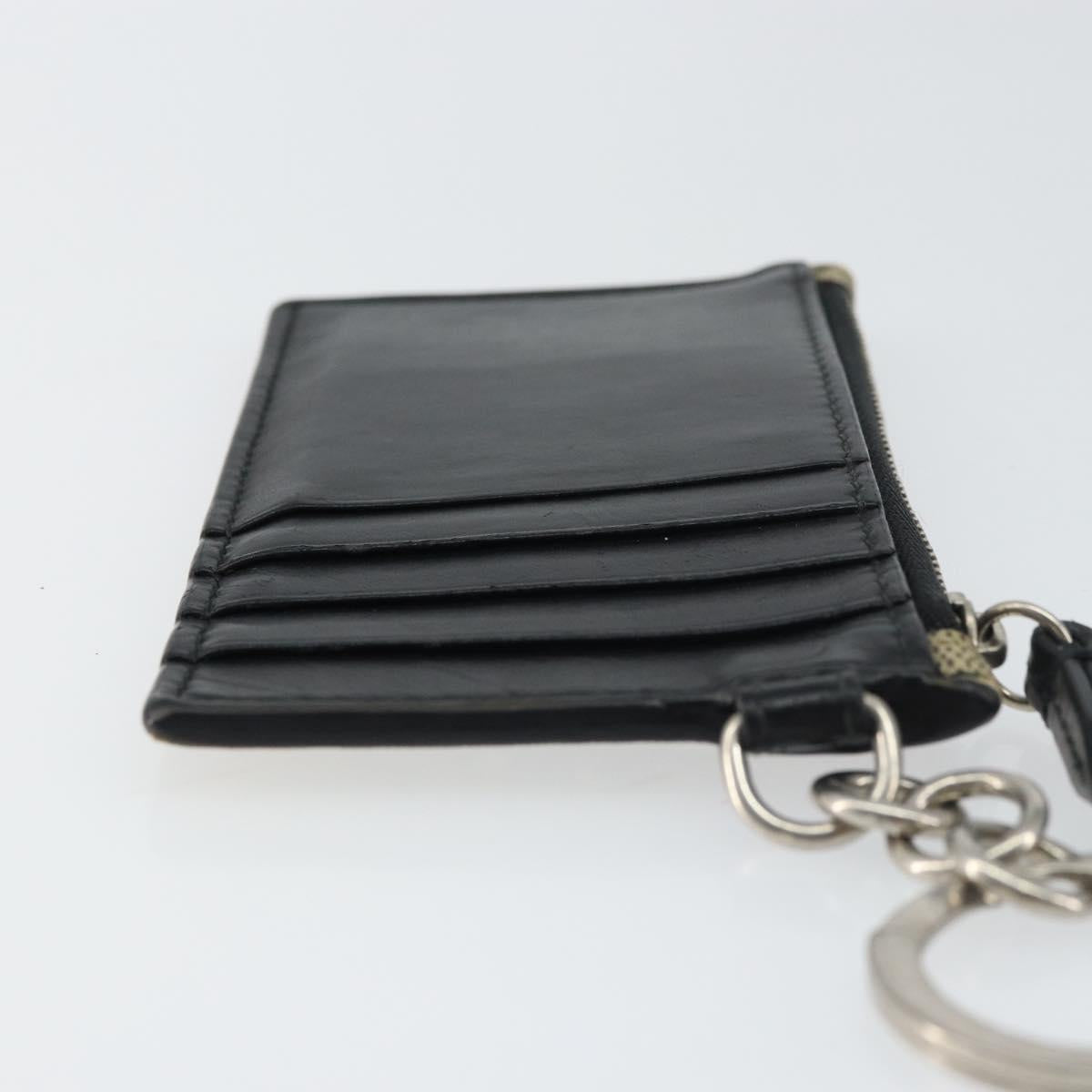 GUCCI GG Supreme Snake Coin Purse PVC Beige Silver Auth bs31464