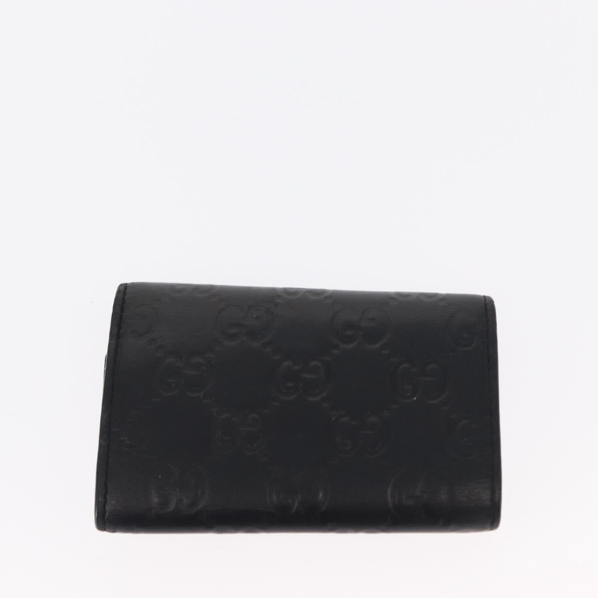 GUCCI GG Canvas Key Case Leather Suede 3 Set Black Pink Auth bs31486