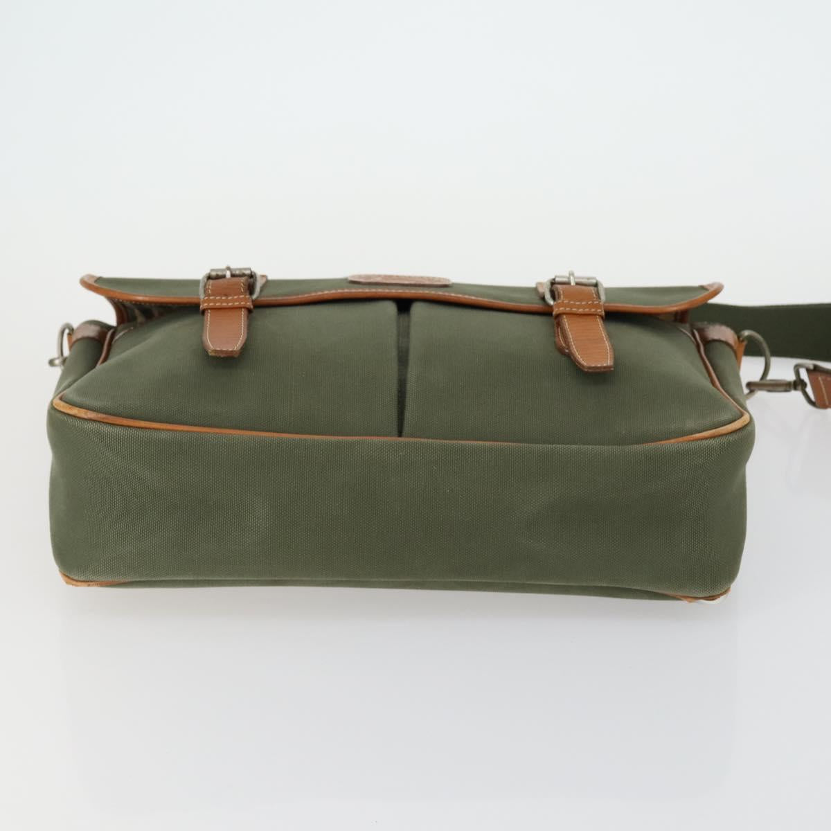 Burberrys Nova Check Hand Bag Canvas 3 Set Beige Green Auth bs31496