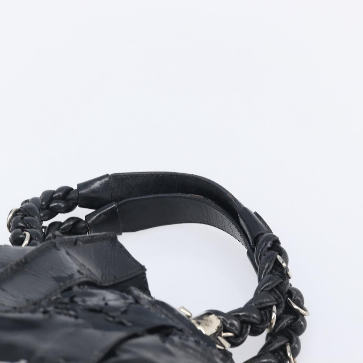 Chloe Tote Bag Leather 2 Set Black Beige Auth bs31501