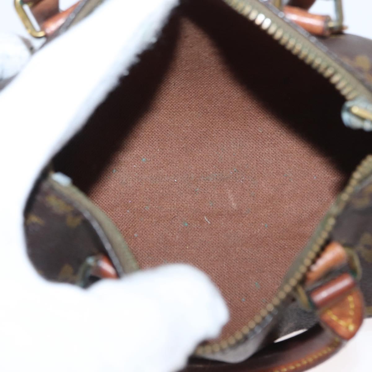 LOUIS VUITTON Monogram Mini Speedy Hand Bag M41534 LV Auth bs31542