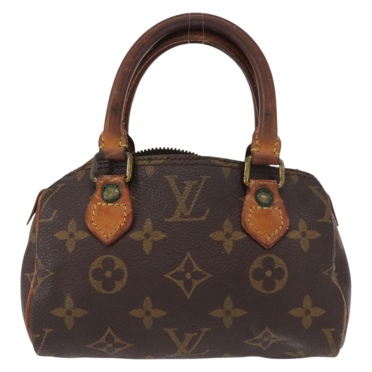 LOUIS VUITTON Monogram Mini Speedy Hand Bag M41534 LV Auth bs31542
