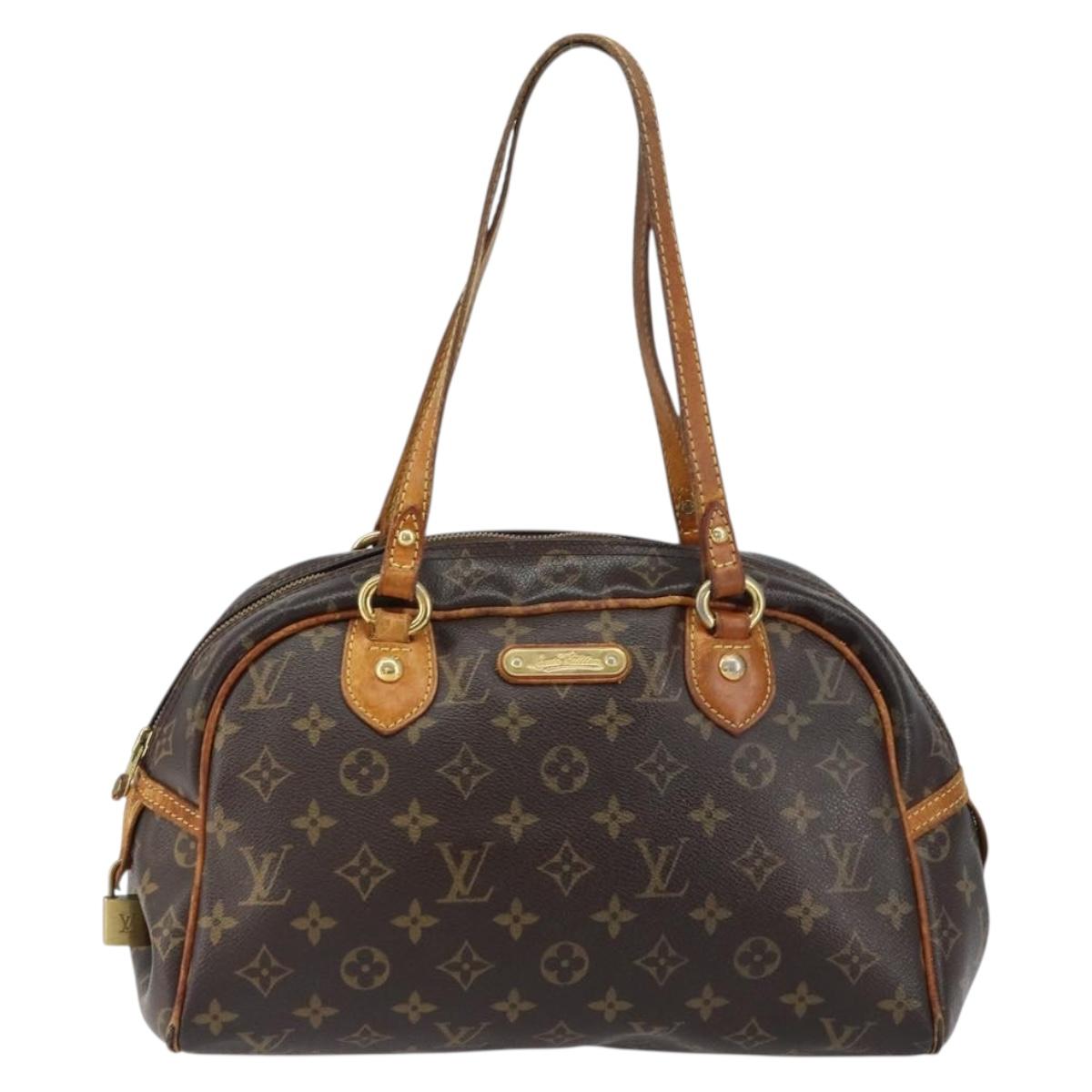 LOUIS VUITTON Monogram Montorgueil PM Hand Bag M95565 LV Auth bs31545