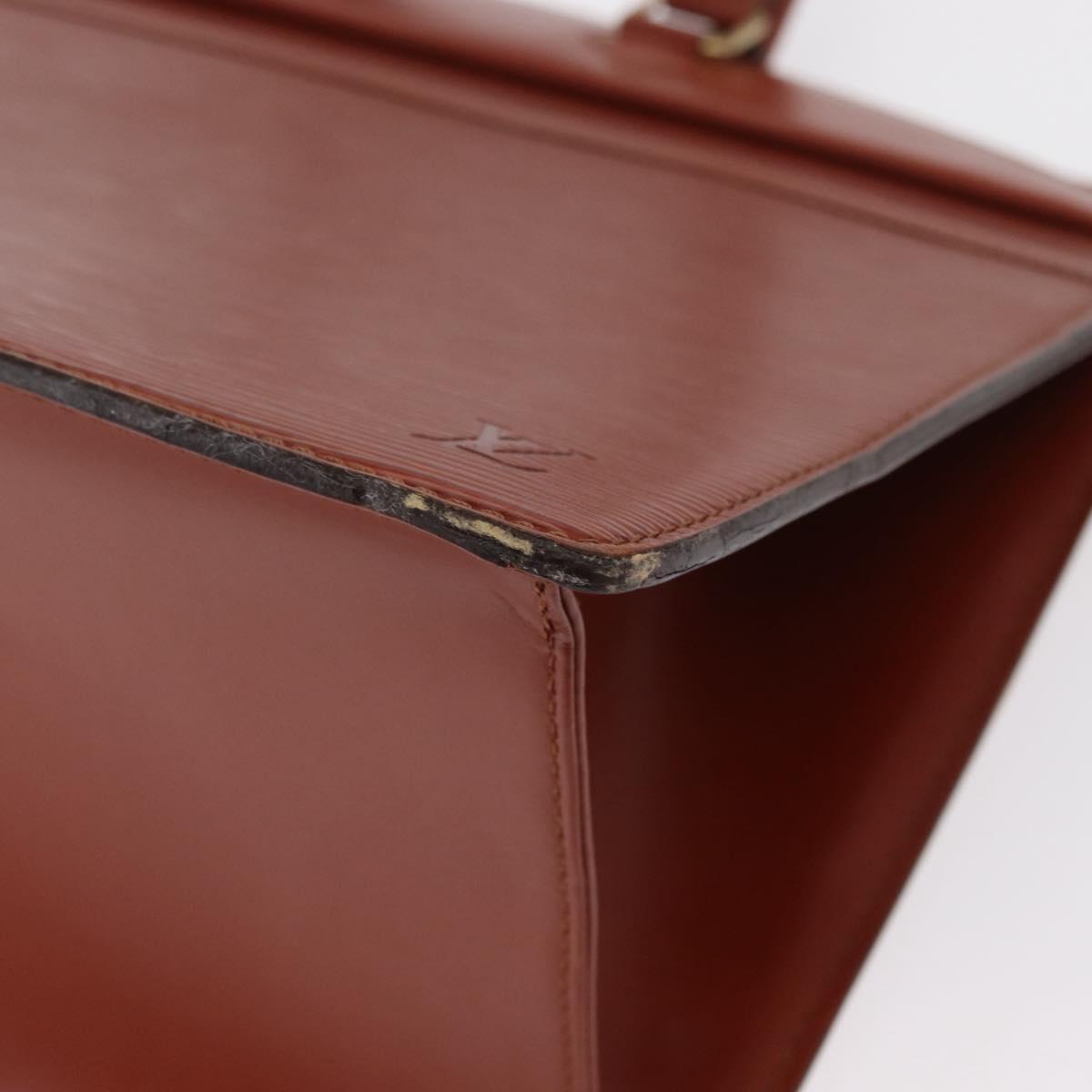 LOUIS VUITTON Epi Riviera Hand Bag Brown M48183 LV Auth bs31553