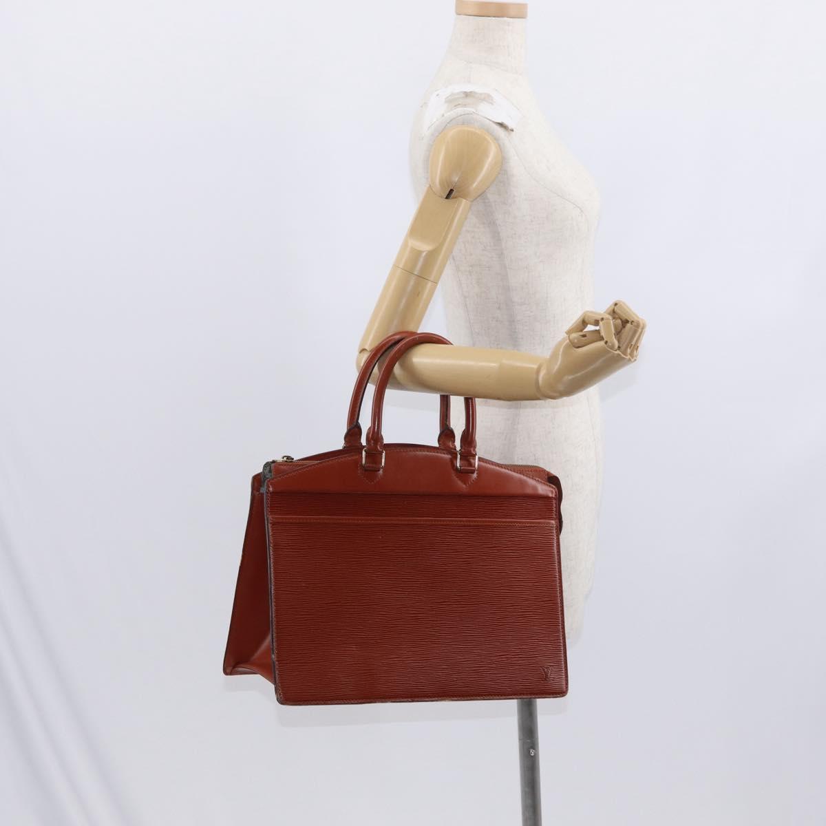 LOUIS VUITTON Epi Riviera Hand Bag Brown M48183 LV Auth bs31553