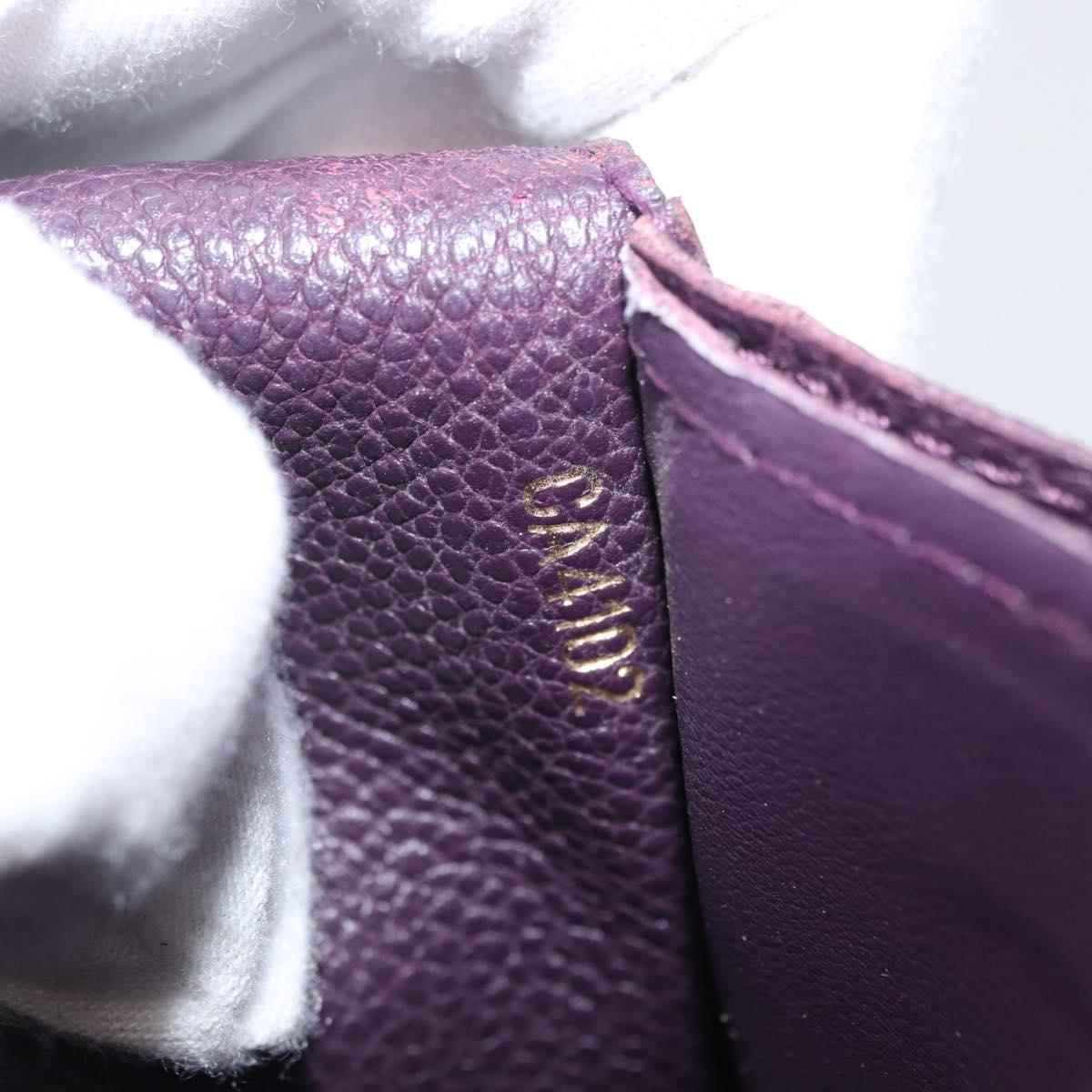 LOUIS VUITTON Empreinte Portefeuille Curieuse Wallet Purple M60341 Auth bs31554