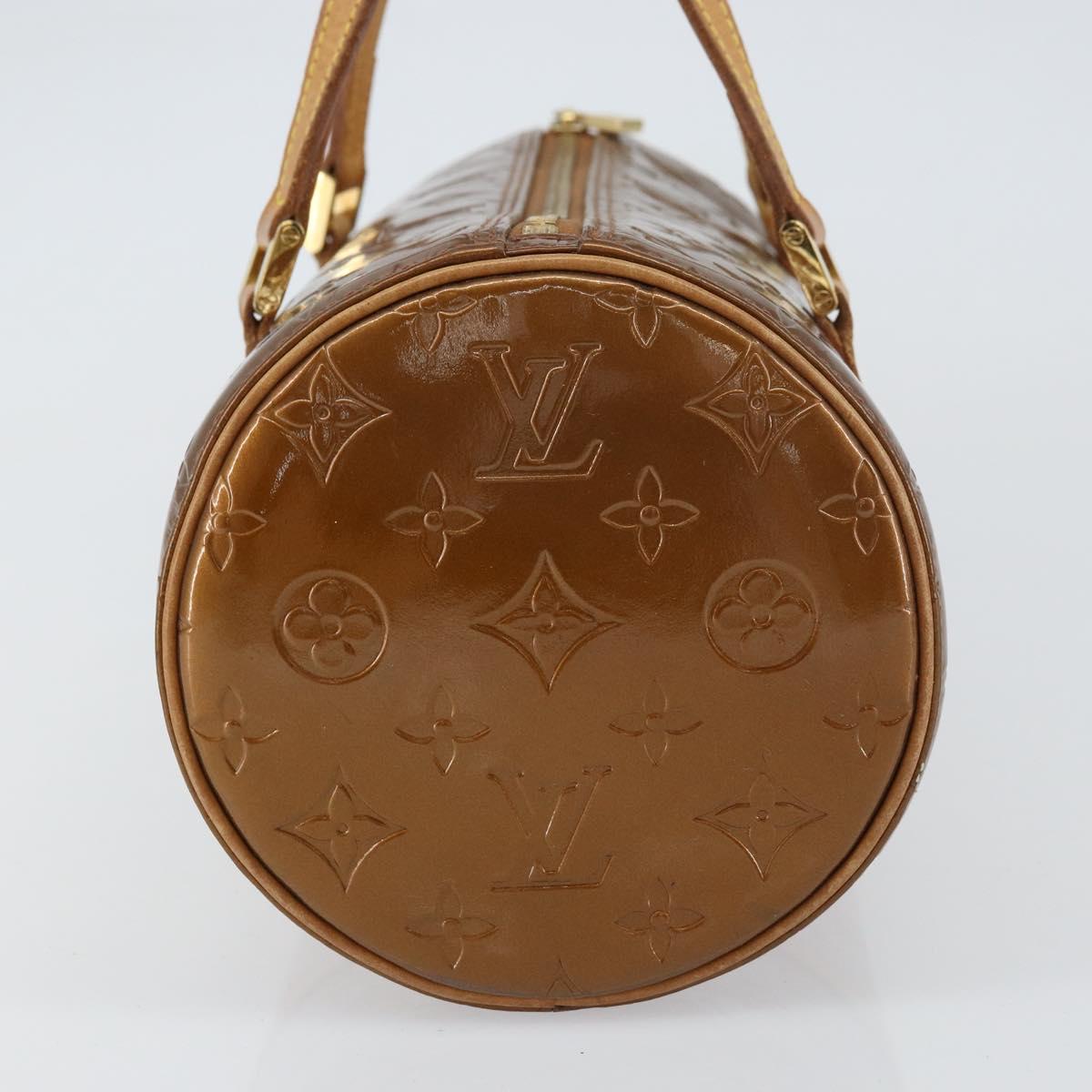 LOUIS VUITTON Monogram Vernis Bedford Hand Bag Bronze M91131 LV Auth bs31555