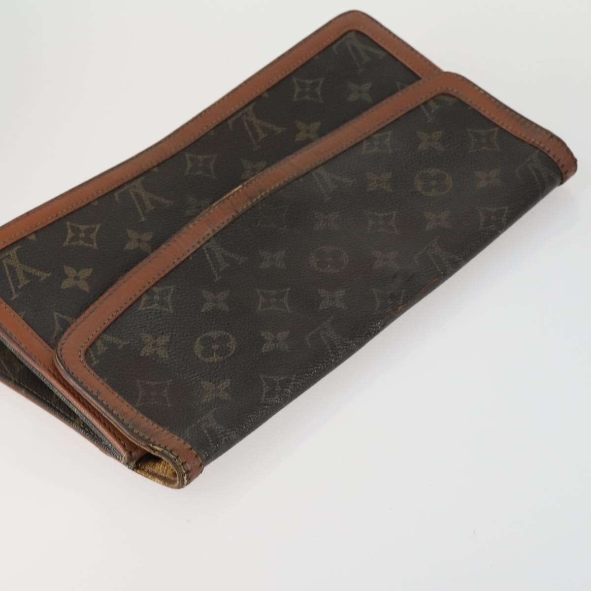 LOUIS VUITTON Monogram Clutch Bag 3 Set LV Auth bs31558
