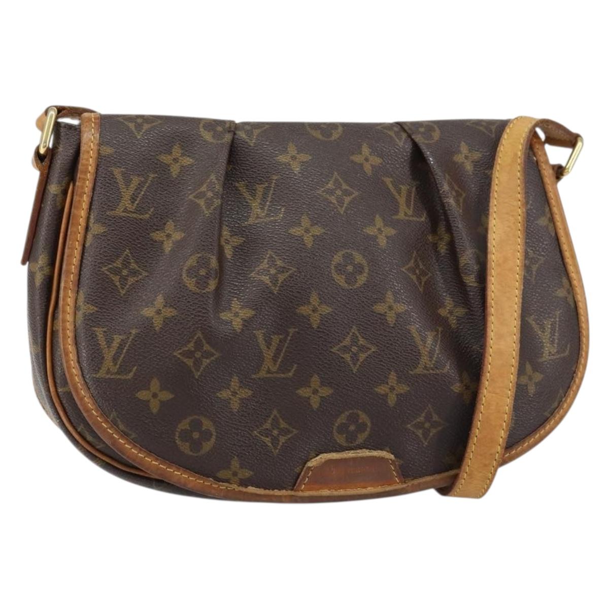 LOUIS VUITTON Monogram Menilmontant PM Shoulder Bag M40474 LV Auth bs31563