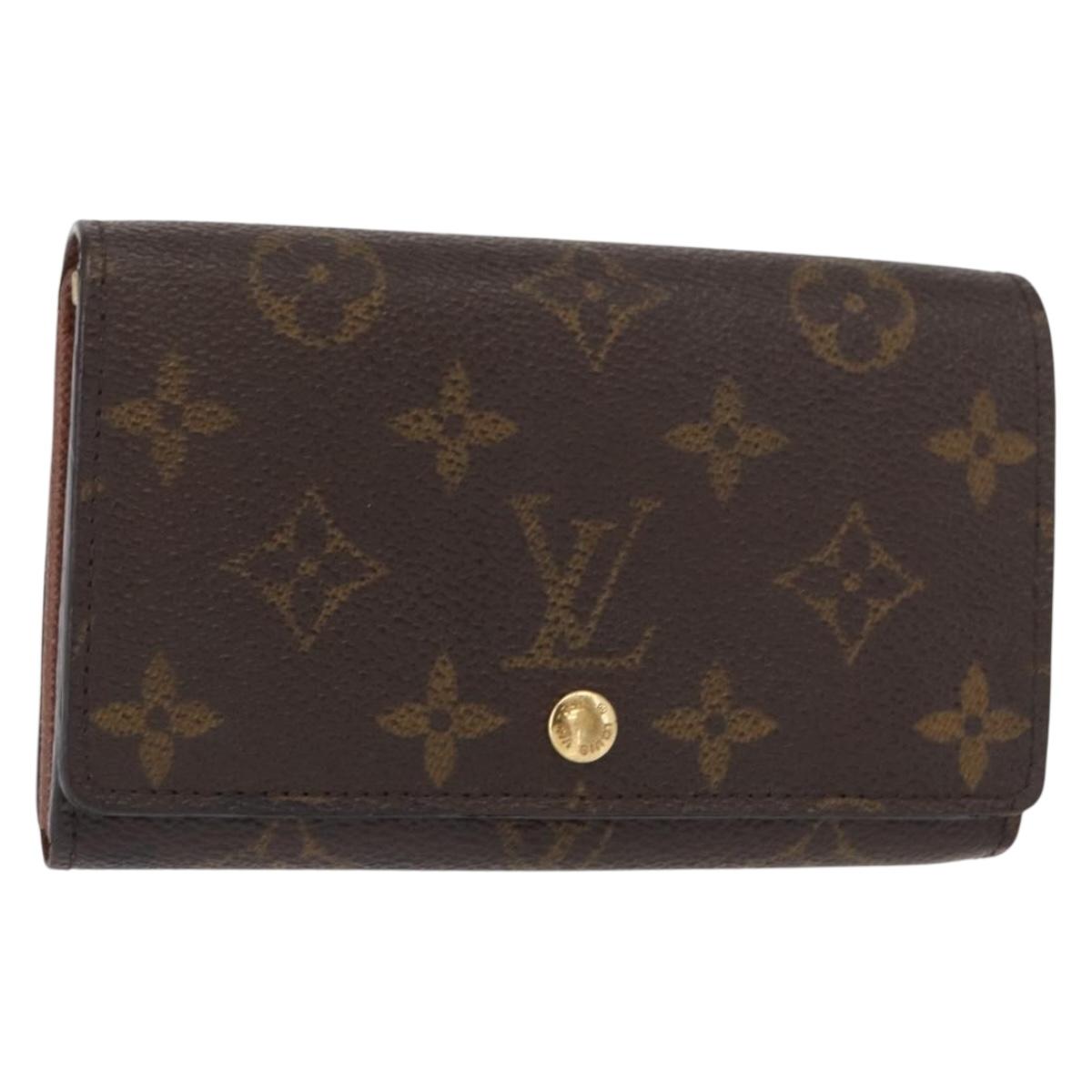 LOUIS VUITTON Monogram Portefeuille Tresol Wallet M61736 LV Auth bs31600