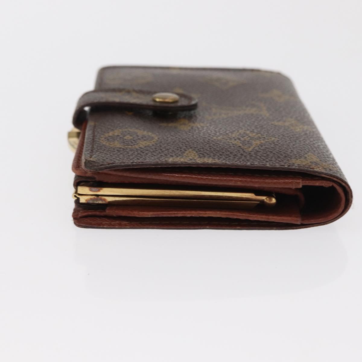 LOUIS VUITTON Monogram Porte Monnaie Billets Viennois Wallet M61663 Auth bs31601