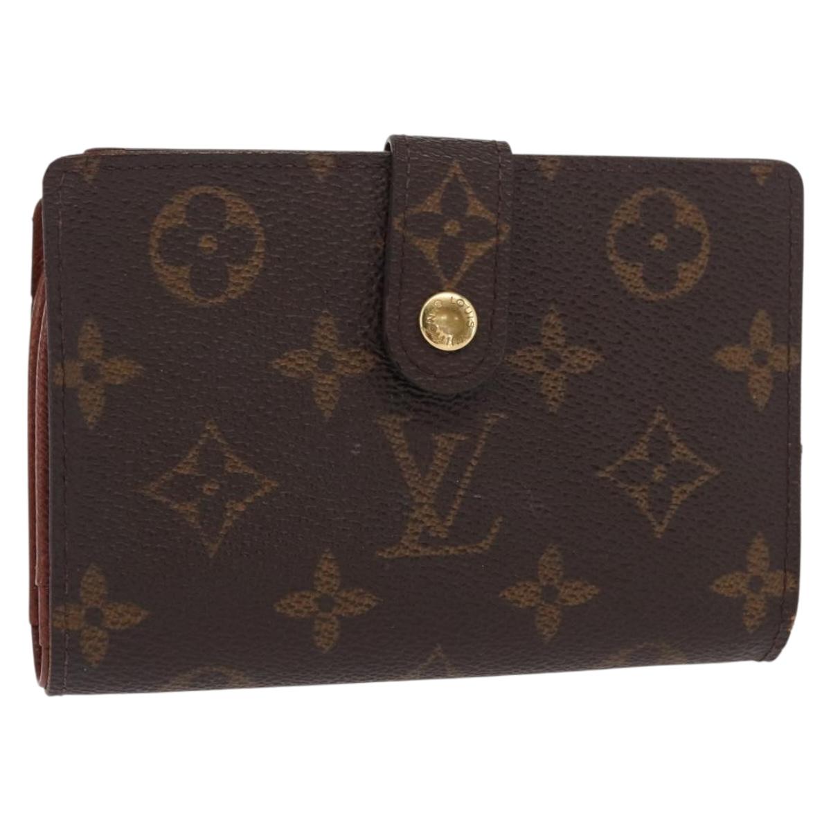 LOUIS VUITTON Monogram Porte Monnaie Billets Viennois Wallet M61663 Auth bs31602
