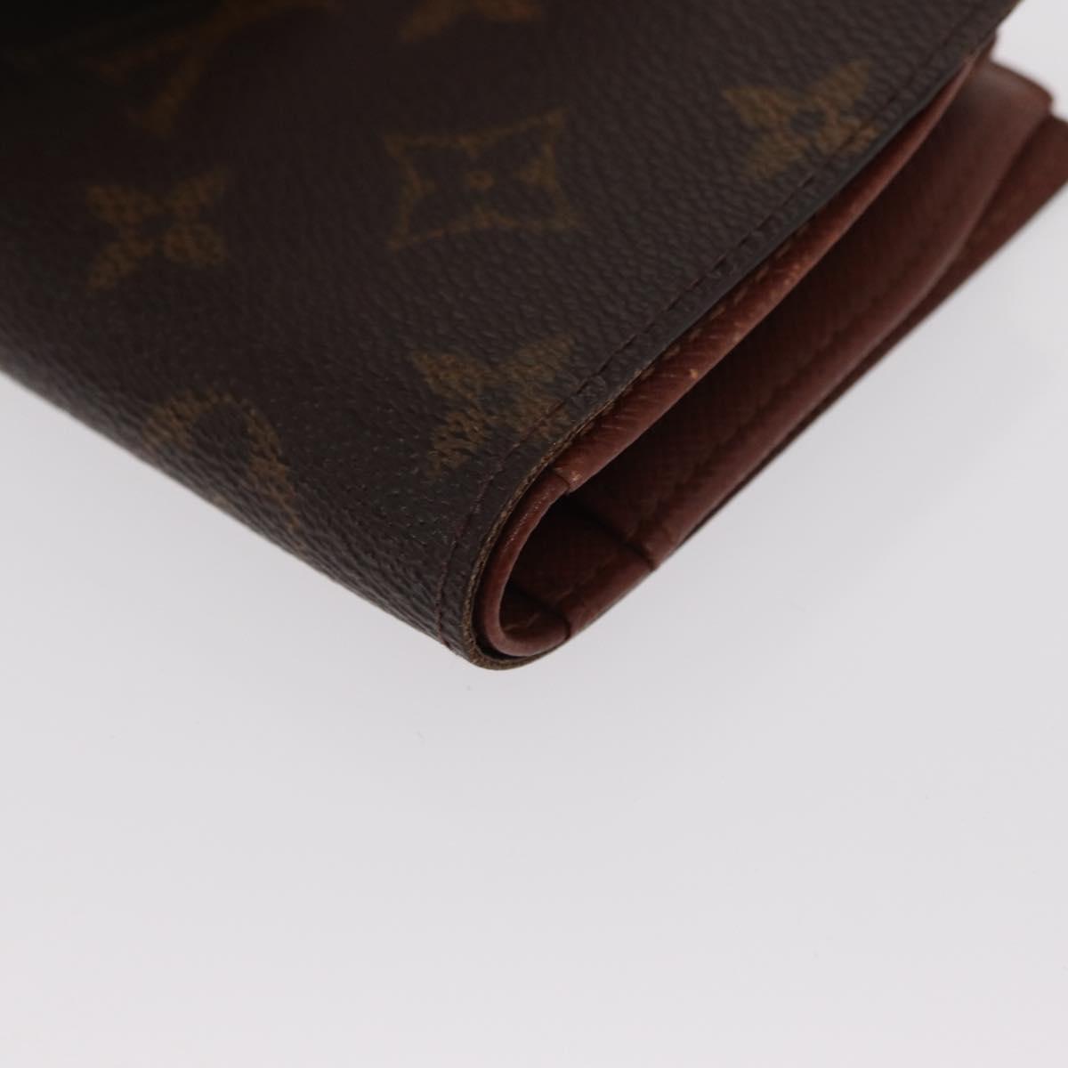 LOUIS VUITTON Monogram Porte Monnaie Billets Viennois Wallet M61663 Auth bs31602