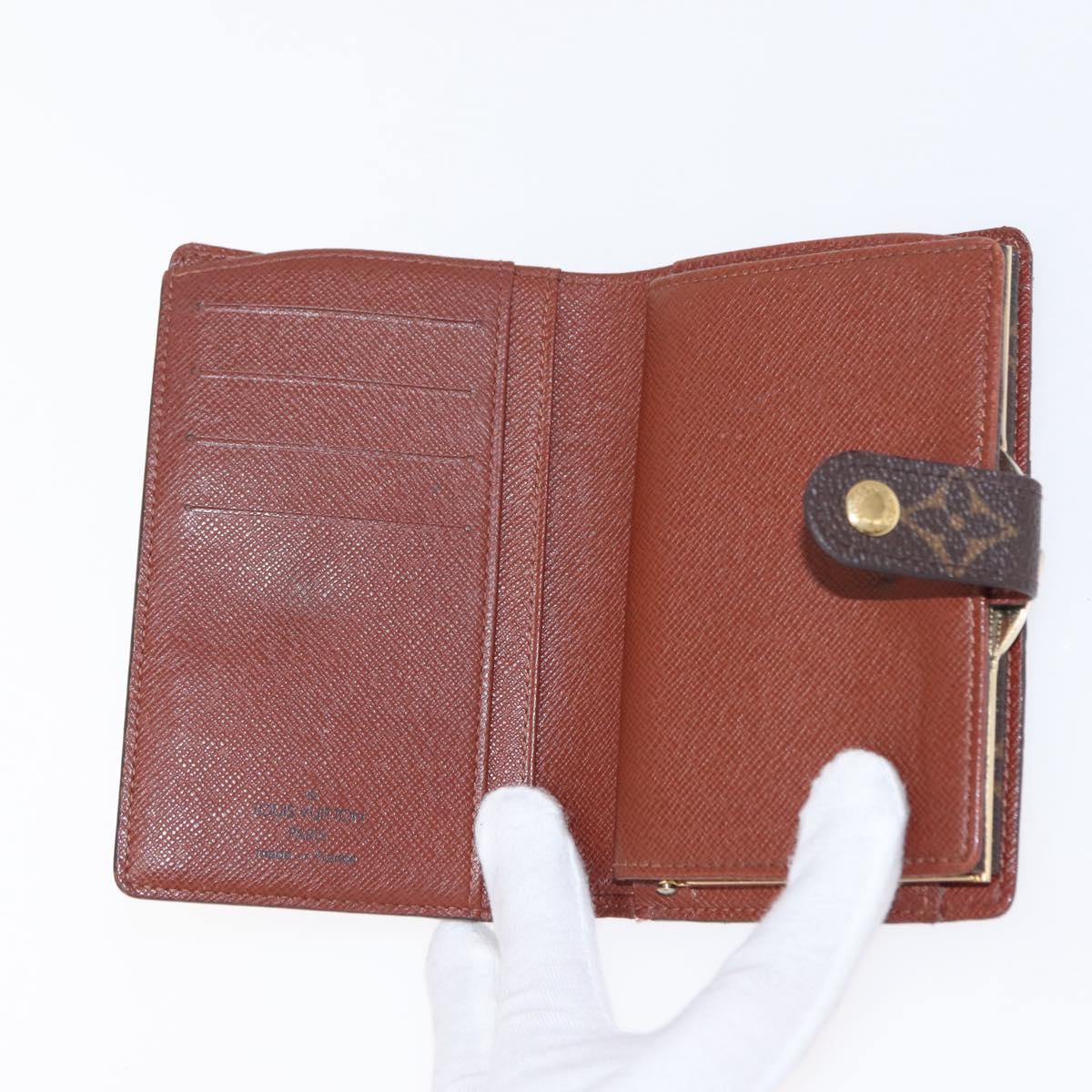 LOUIS VUITTON Monogram Porte Monnaie Billets Viennois Wallet M61663 Auth bs31602