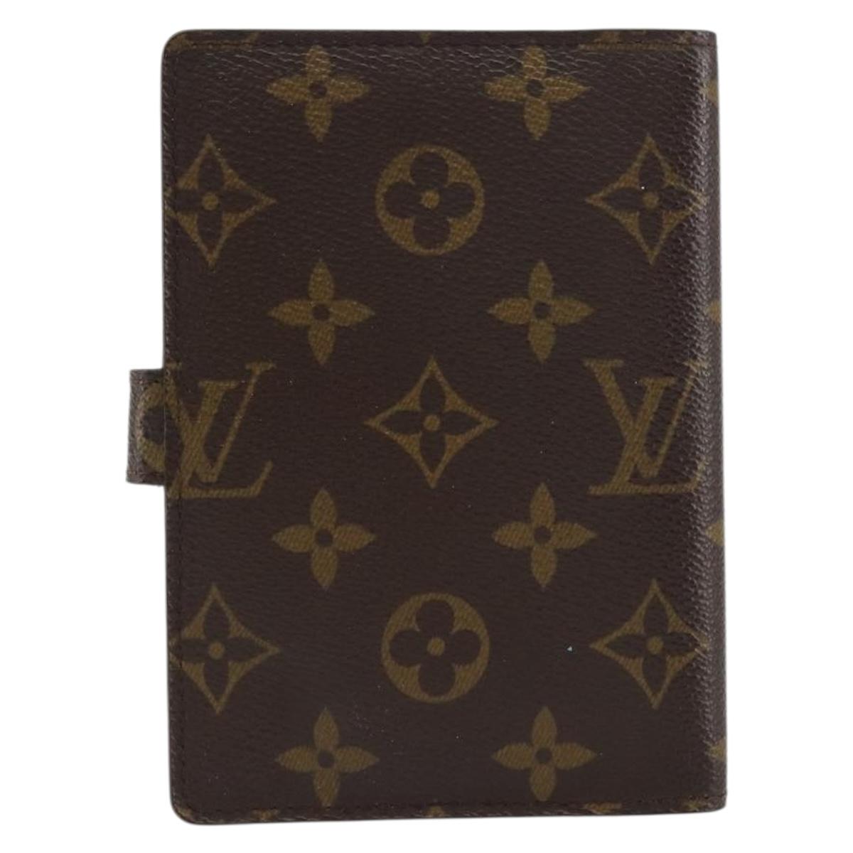 LOUIS VUITTON Monogram Agenda PM Day Planner Cover R20005 LV Auth bs31606