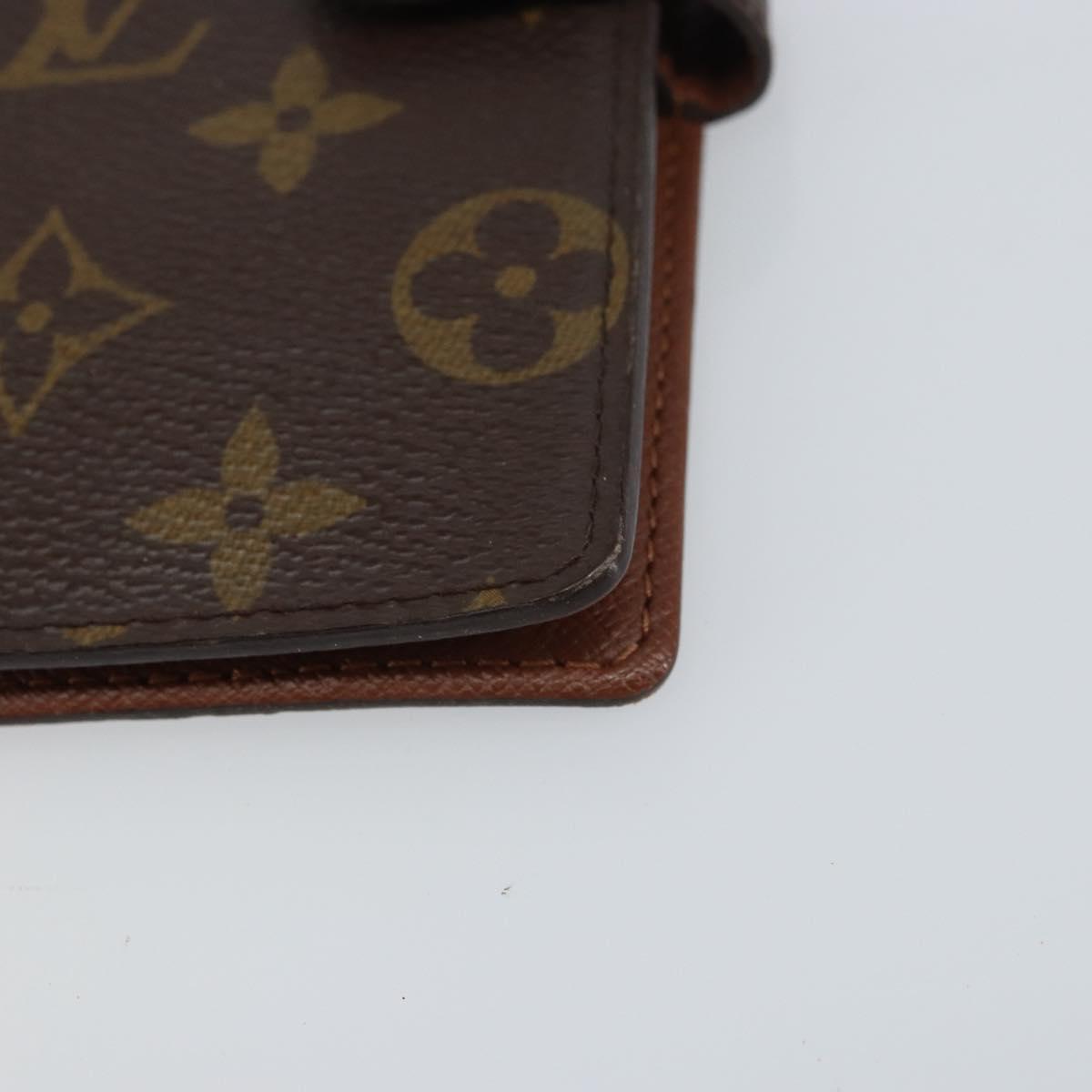 LOUIS VUITTON Monogram Agenda PM Day Planner Cover R20005 LV Auth bs31606