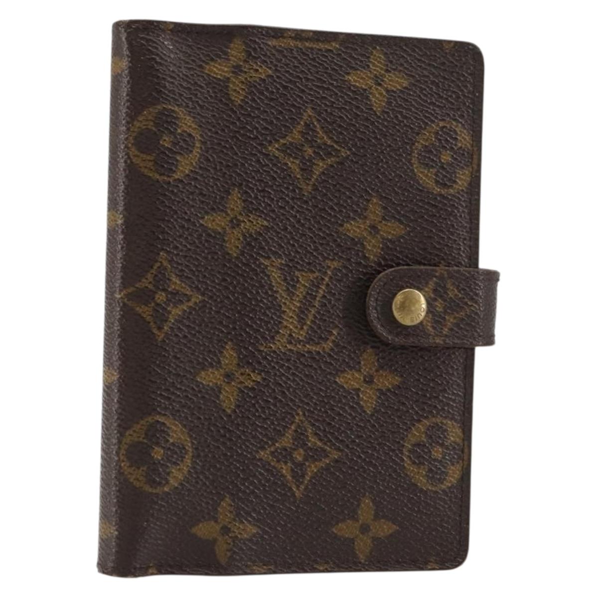 LOUIS VUITTON Monogram Agenda PM Day Planner Cover R20005 LV Auth bs31607
