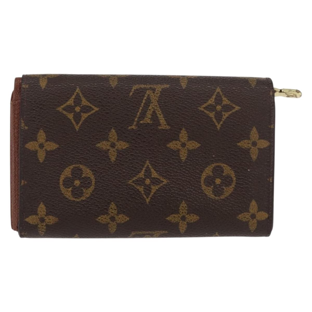 LOUIS VUITTON Monogram Portefeuille Tresol Wallet M61736 LV Auth bs31611