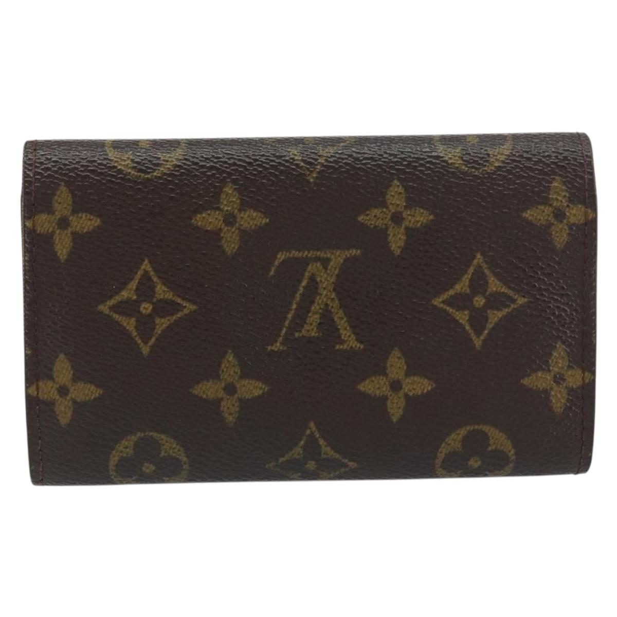 LOUIS VUITTON Monogram Porte Monnaie Zip Wallet M61735 LV Auth bs31618