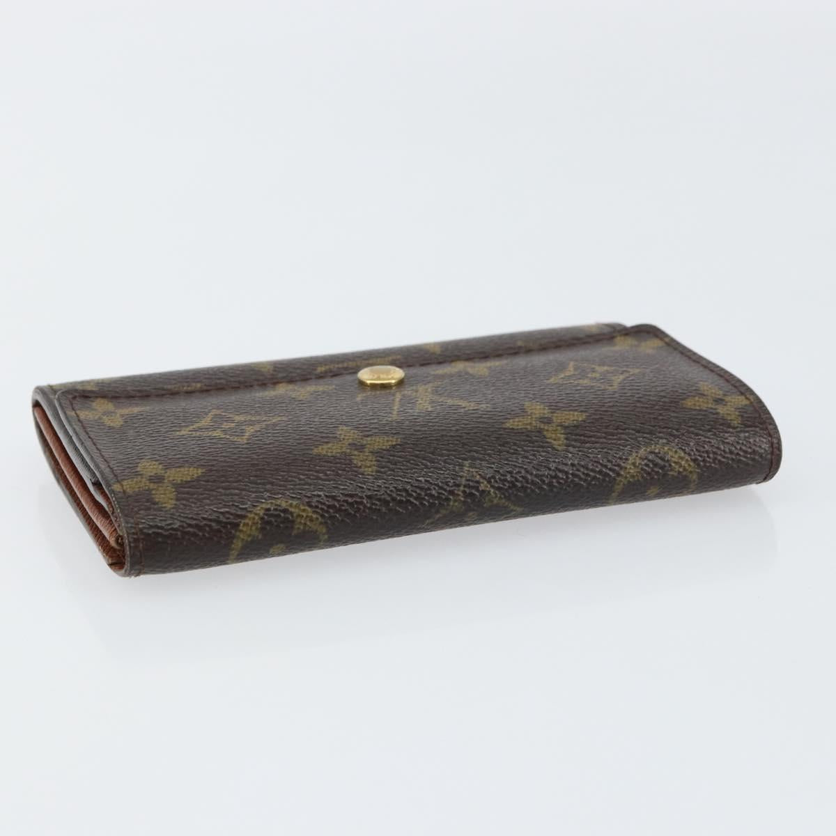 LOUIS VUITTON Monogram Porte Monnaie Zip Wallet M61735 LV Auth bs31618