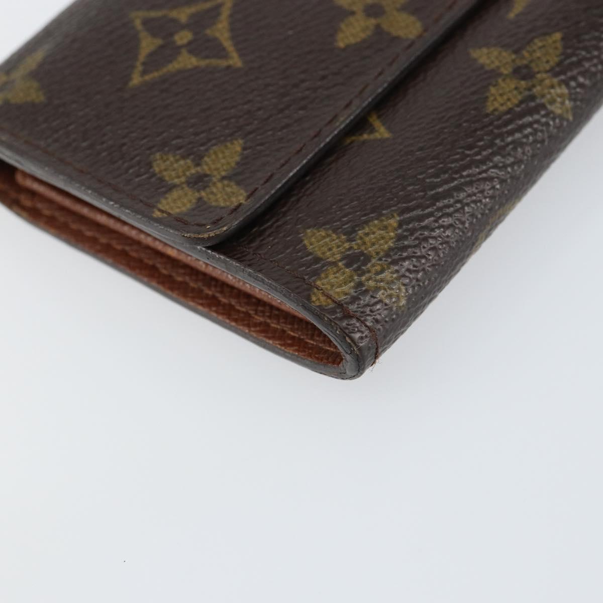 LOUIS VUITTON Monogram Porte Monnaie Zip Wallet M61735 LV Auth bs31618