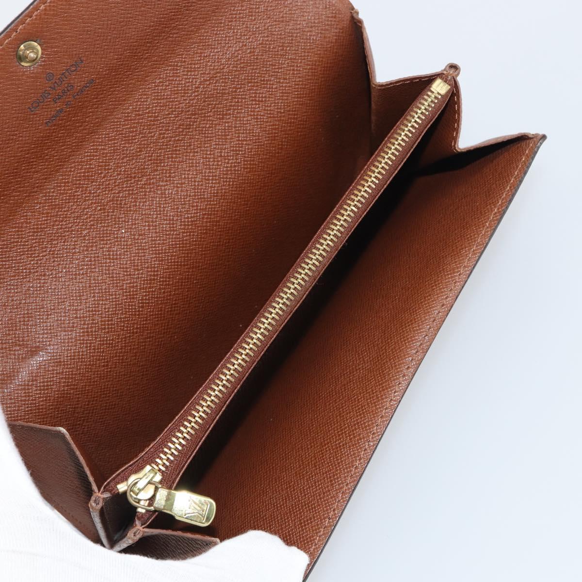 LOUIS VUITTON Monogram Pochette Porte Monnaie Credit Wallet M61725 Auth bs31619