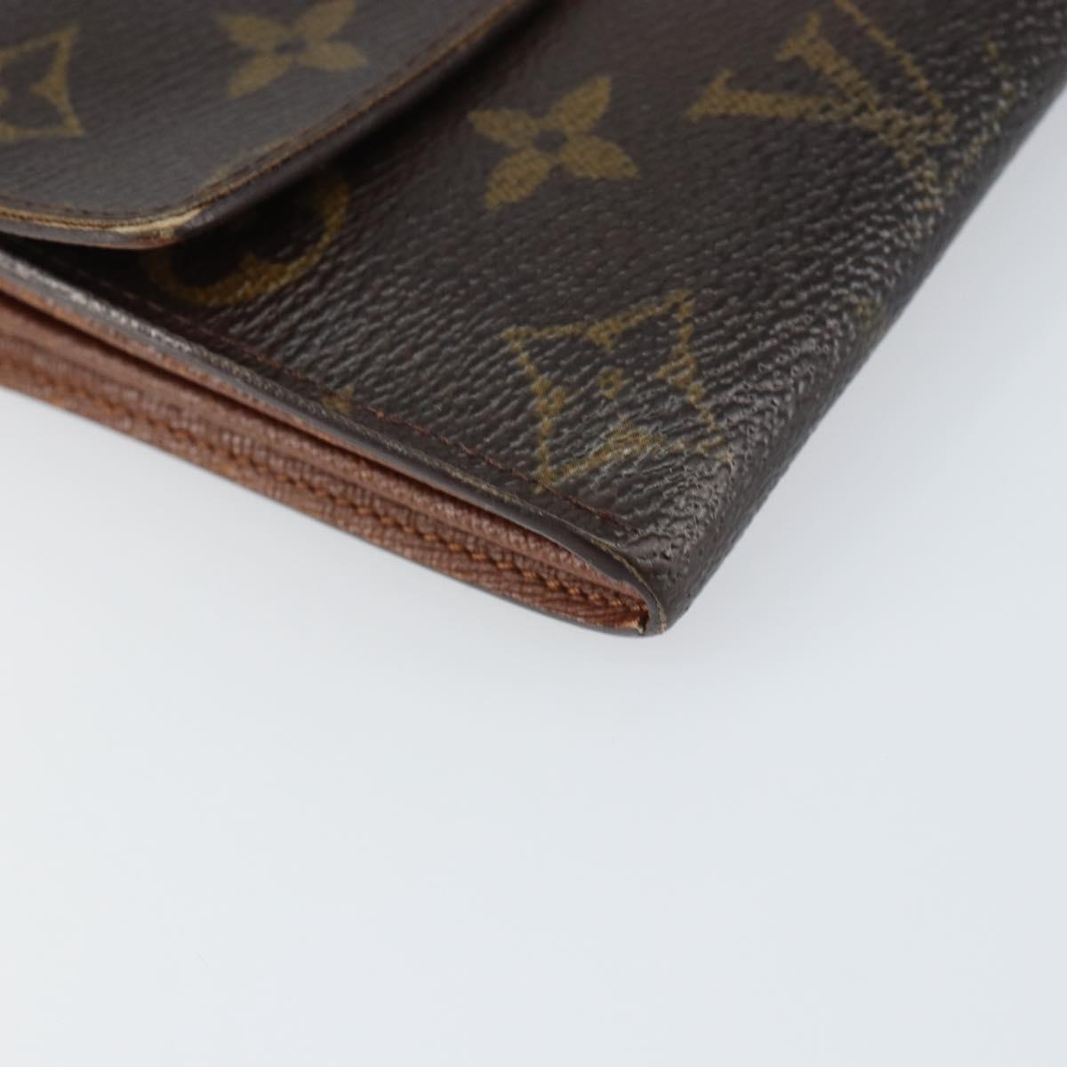 LOUIS VUITTON Monogram Pochette Porte Monnaie Credit Wallet M61725 Auth bs31619