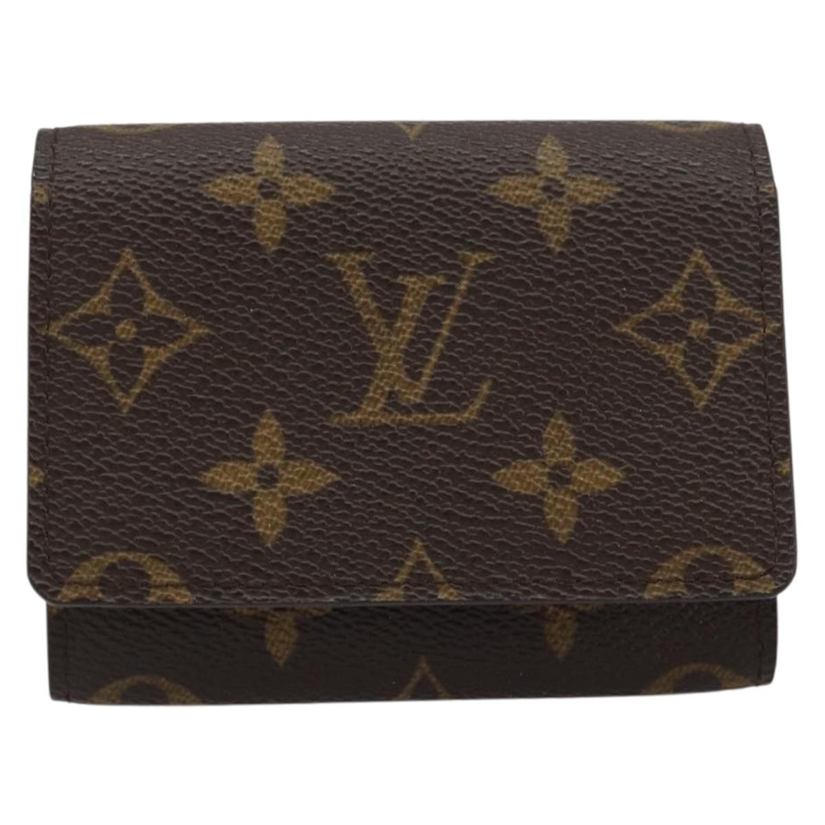 LOUIS VUITTON Monogram Anvelop Cult De Vuitto Card Case M62920 LV Auth bs31620