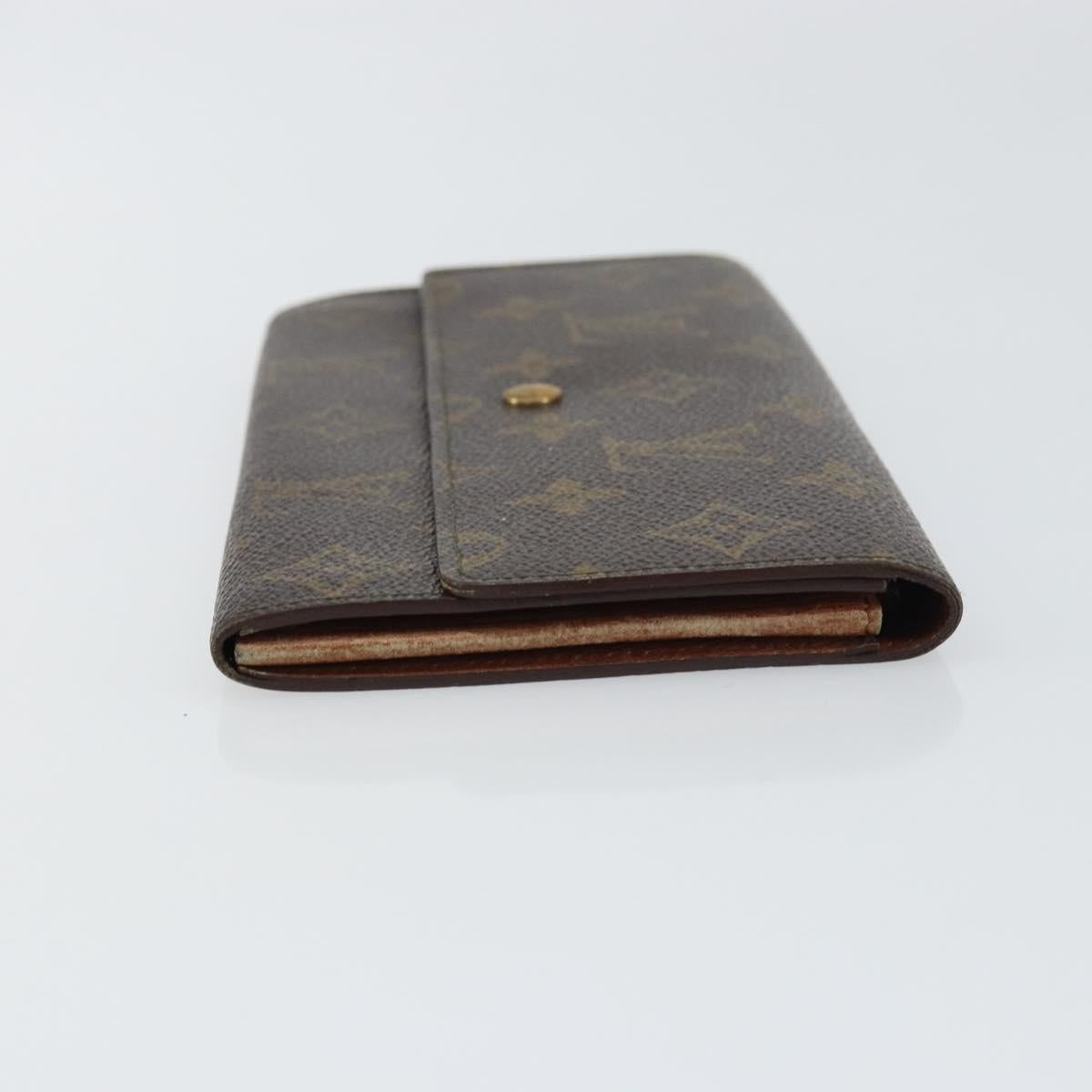 LOUIS VUITTON Monogram Pochette Porte Monnaie Credit Wallet M61725 Auth bs31621