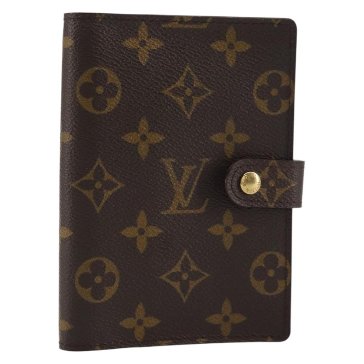 LOUIS VUITTON Monogram Agenda PM Day Planner Cover R20005 LV Auth bs31623