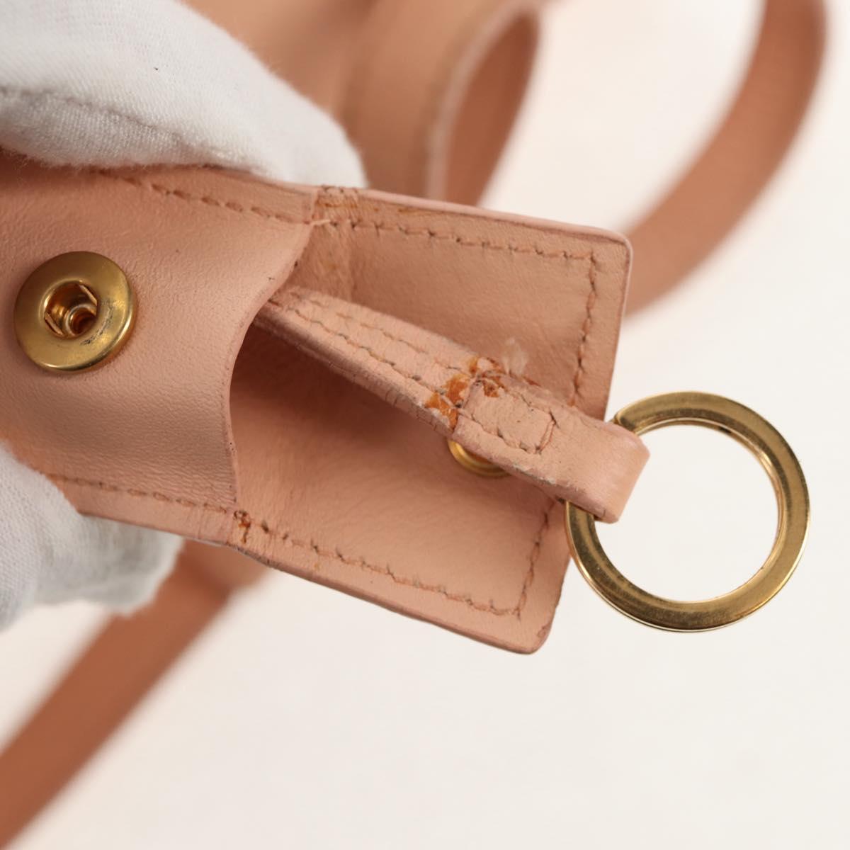 SAINT LAURENT Petit Kabas Hand Bag Leather 2way Pink Gold Auth bs31628