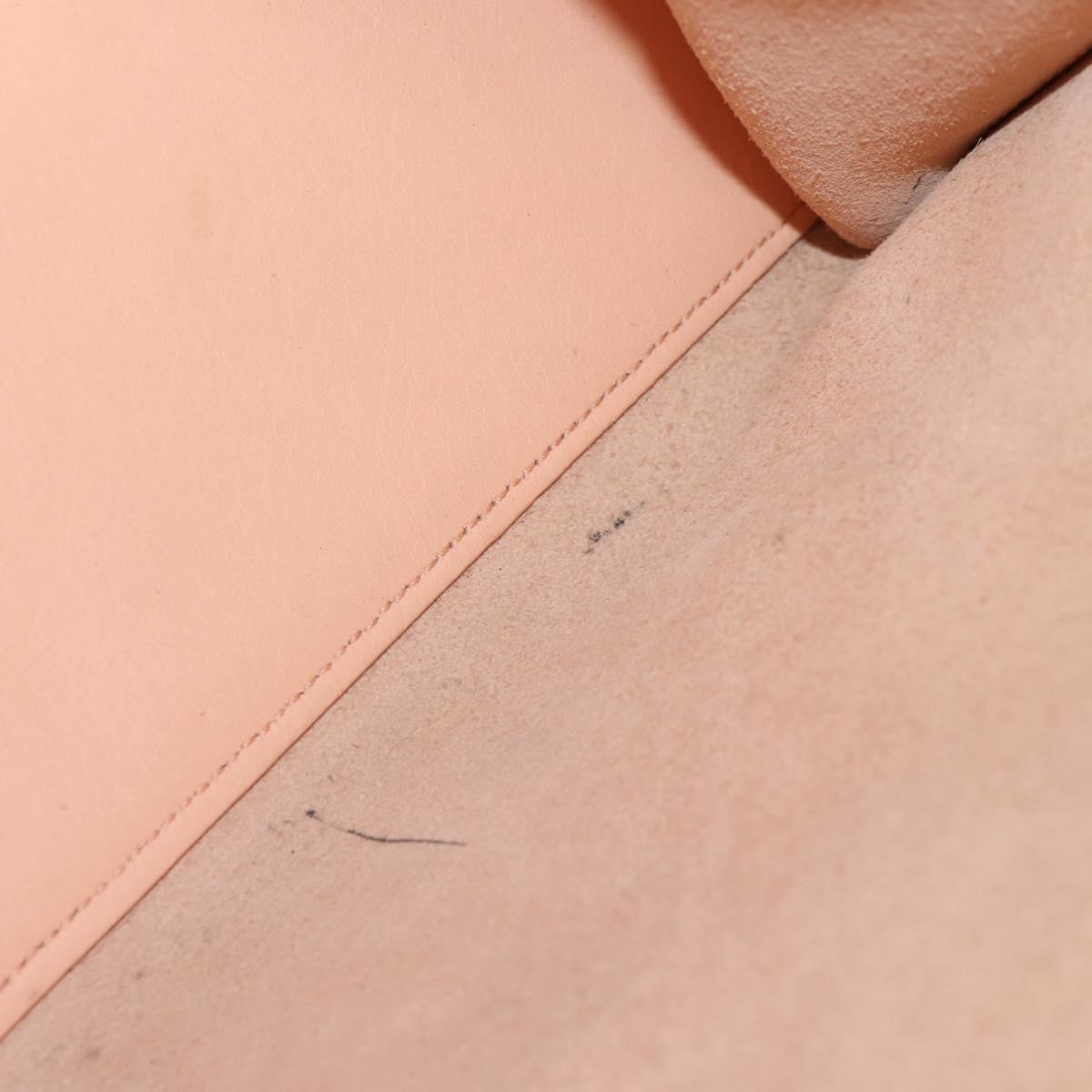 SAINT LAURENT Petit Kabas Hand Bag Leather 2way Pink Gold Auth bs31628